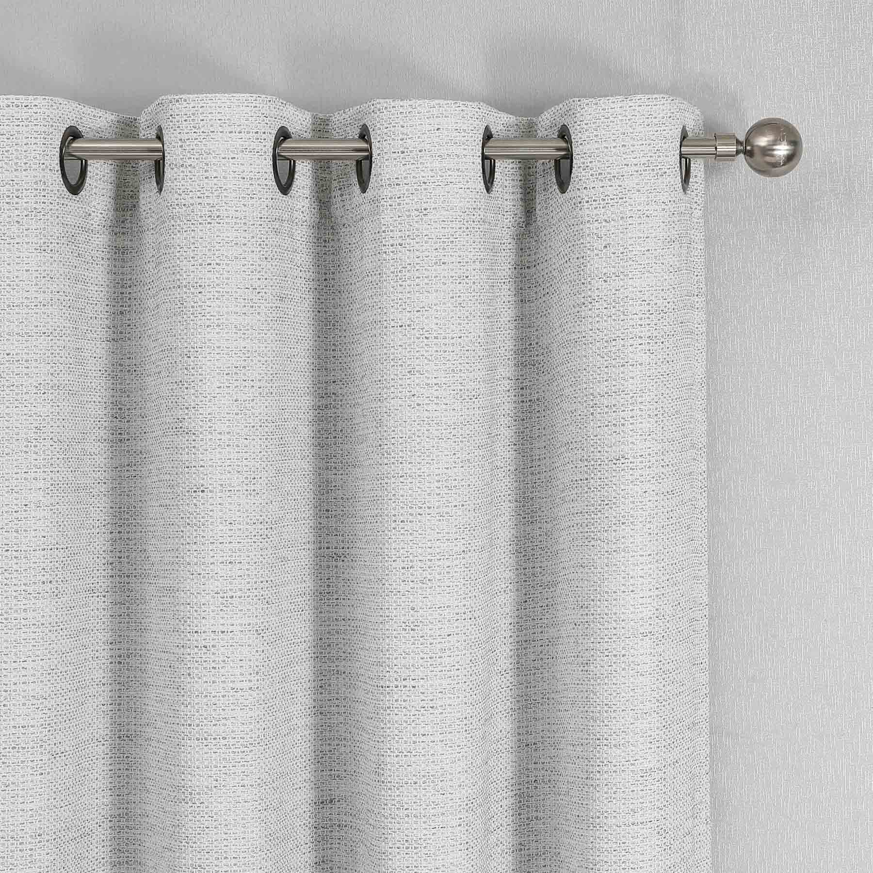 Sun Shield Grey Blackout Grommet Curtain Panel, 84"