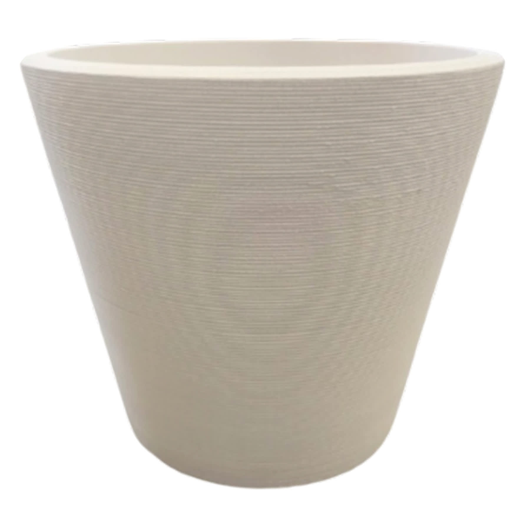 Off White Low Linea Planter, 27"