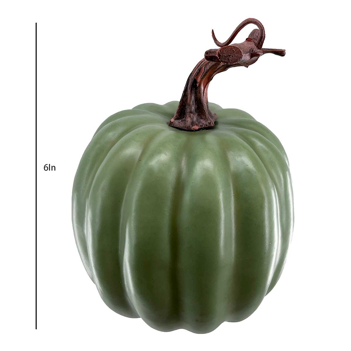 Green Foam Pumpkin, 6"