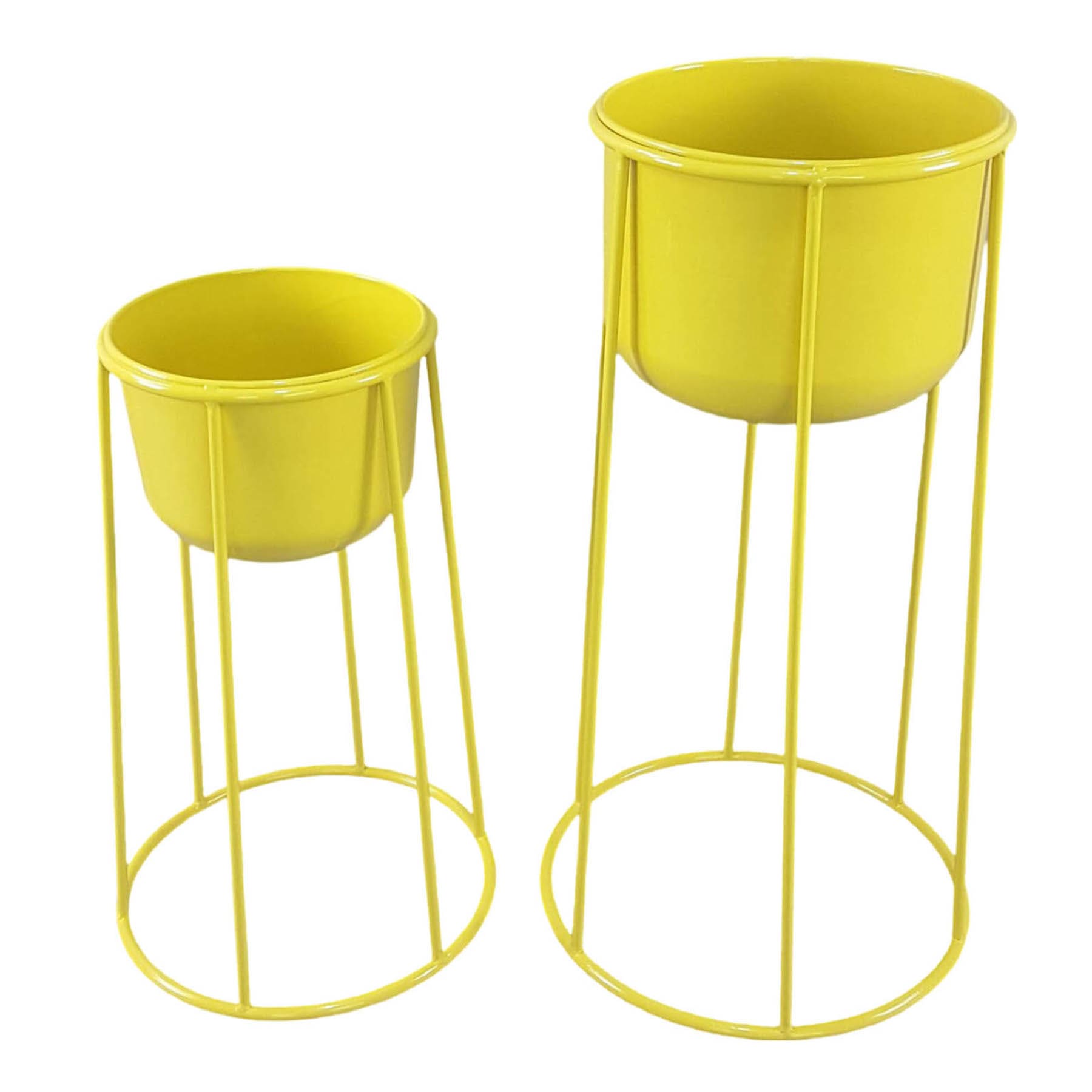 Nala Yellow Planter Stand, Small
