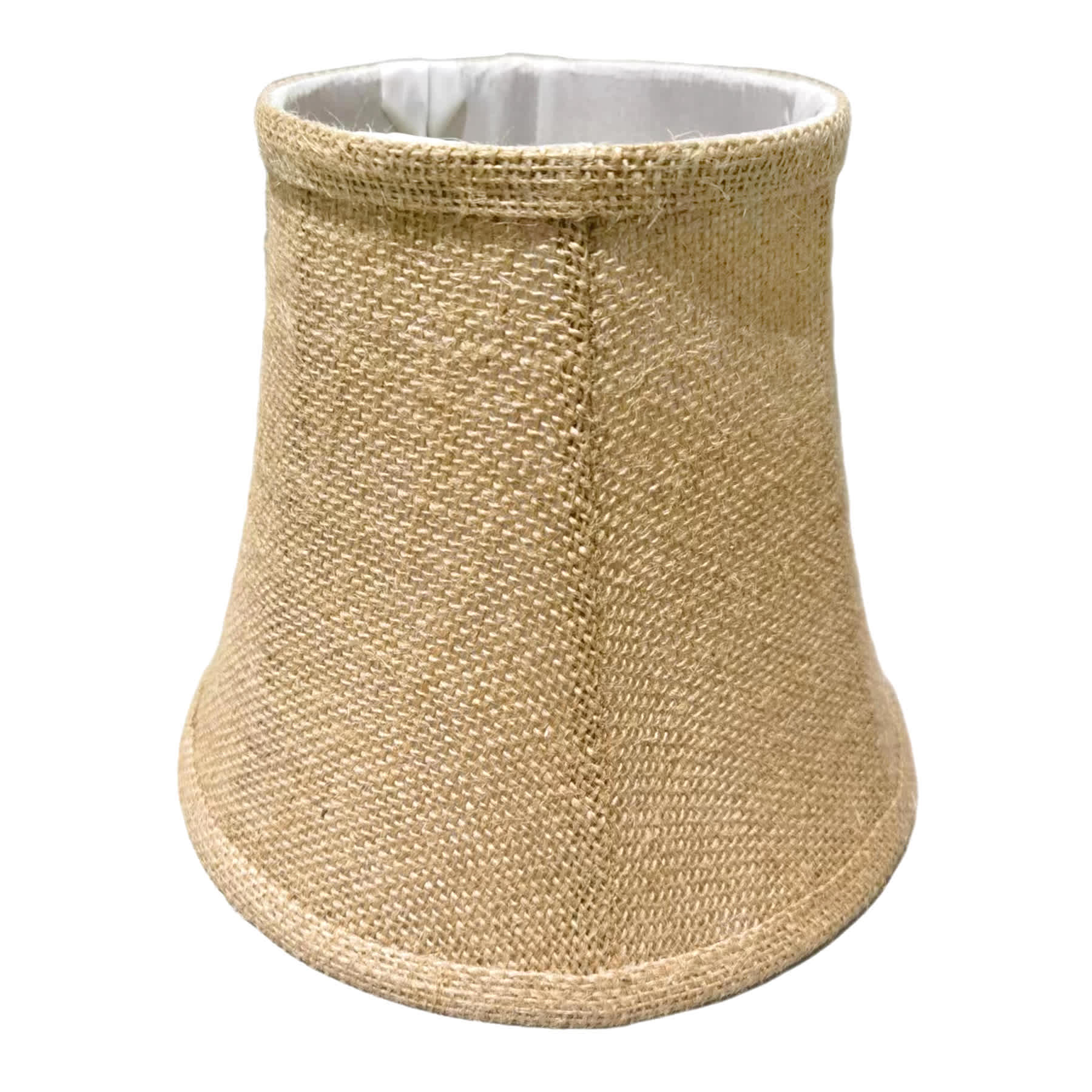 Tan Burlap Bell Extra Small Table Lamp Shade, 5x8x7