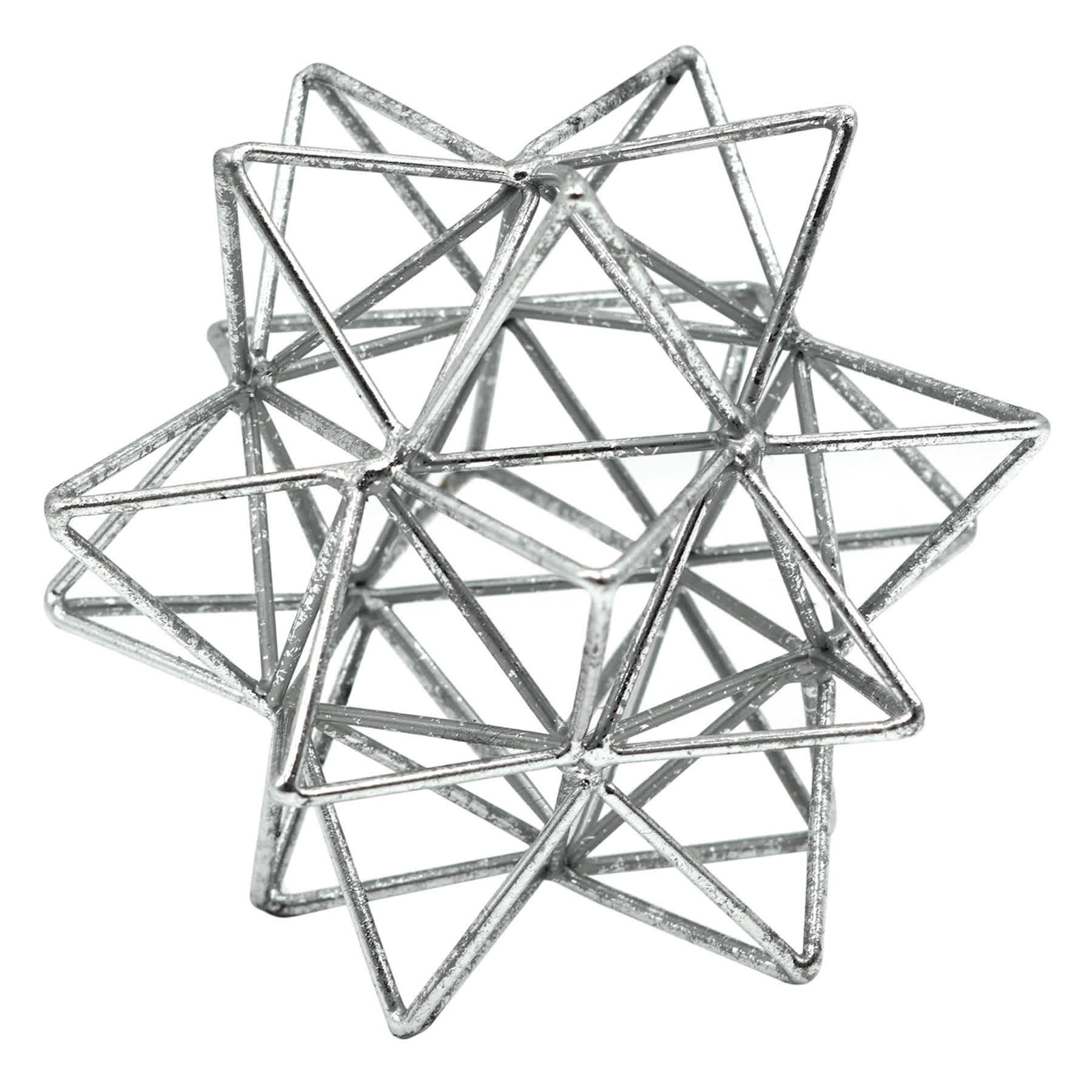 Found & Fable Silver Metal Pointed Star Figurine, 5.5"