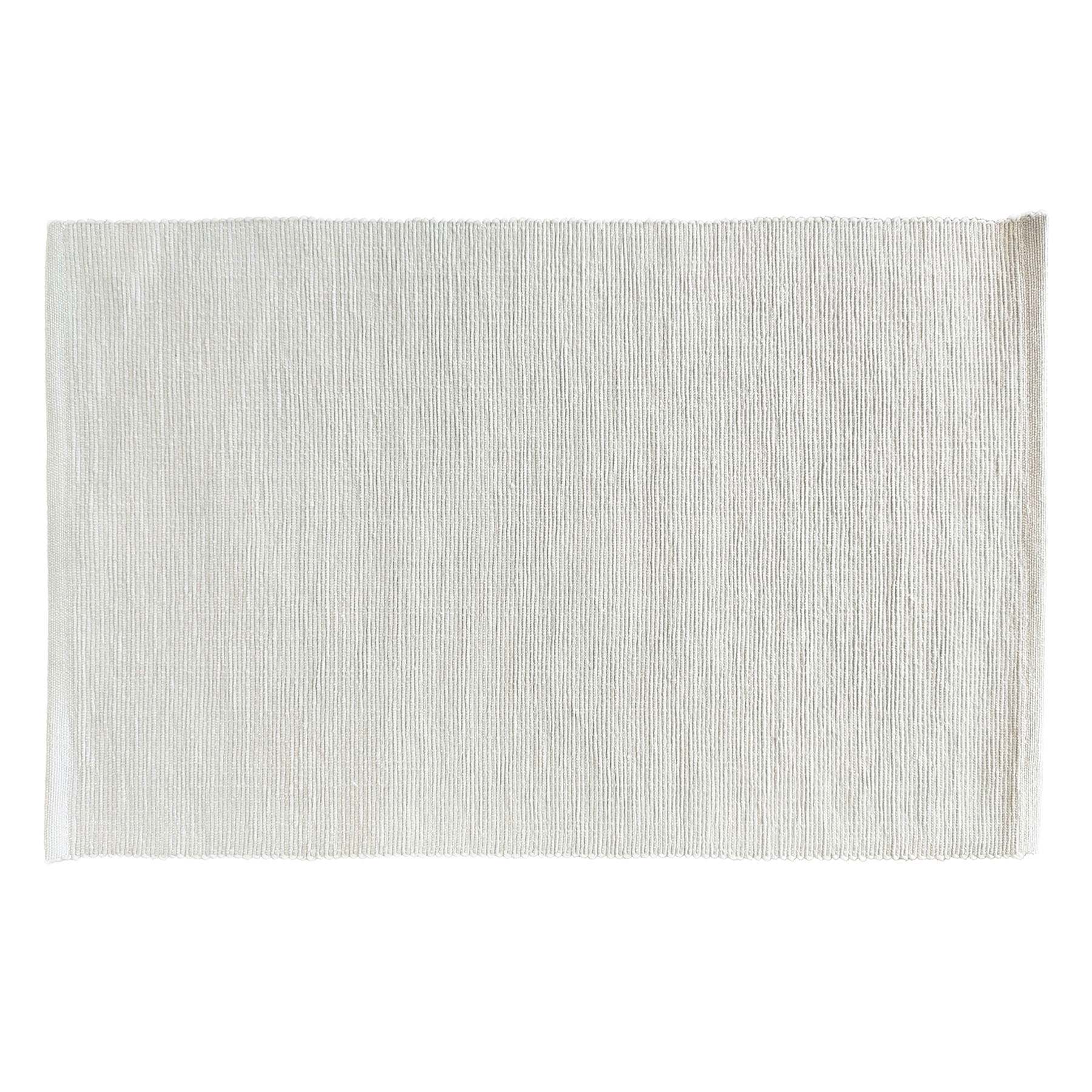 Set of 4 White Ribbed Placemats