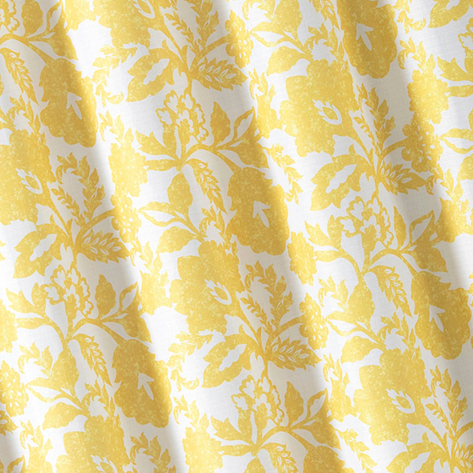 13-Piece Yellow Emma Jacobean Shower Curtain Set, 72"