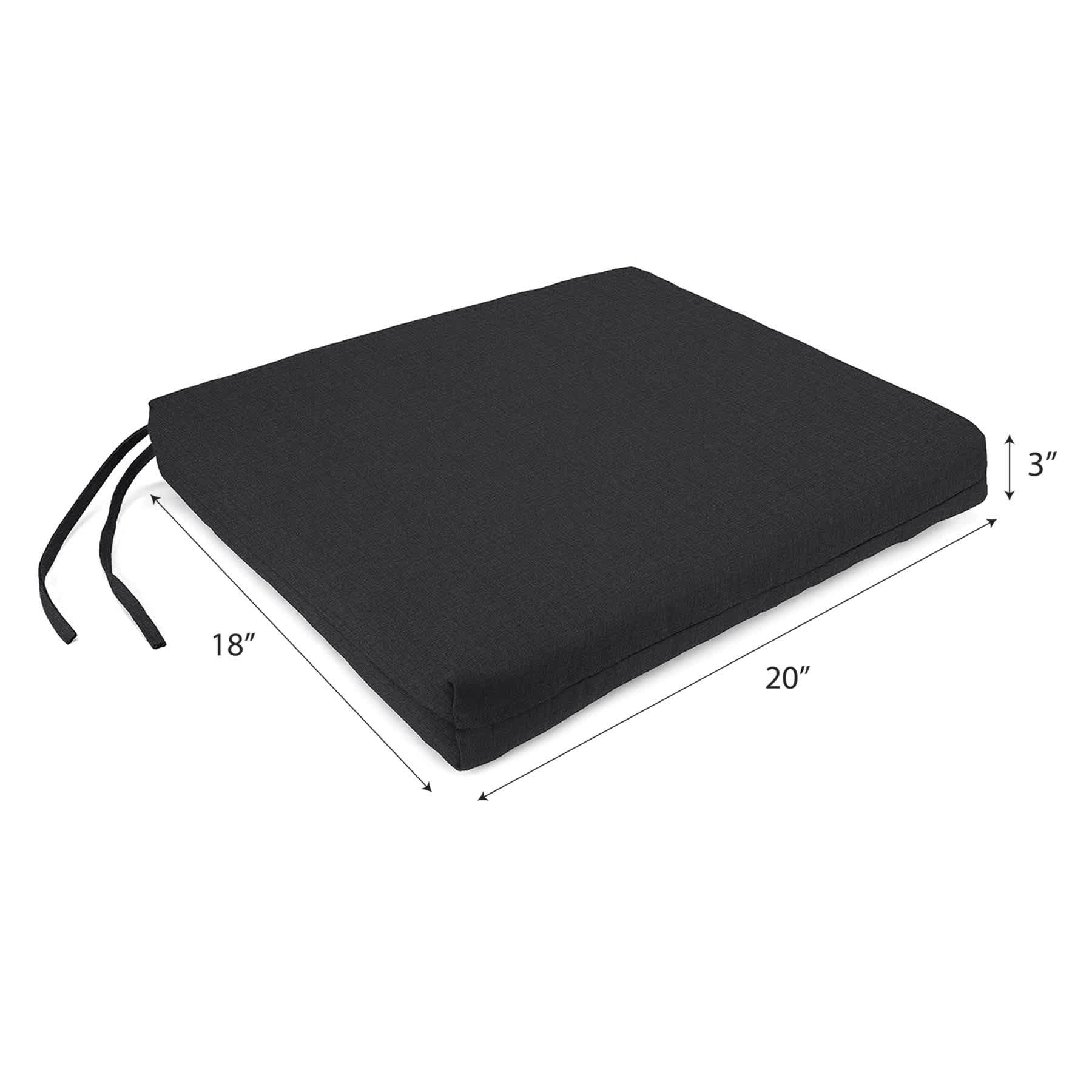 Crosby St. Sorvino Ash Premium Outdoor Square Seat Cushion
