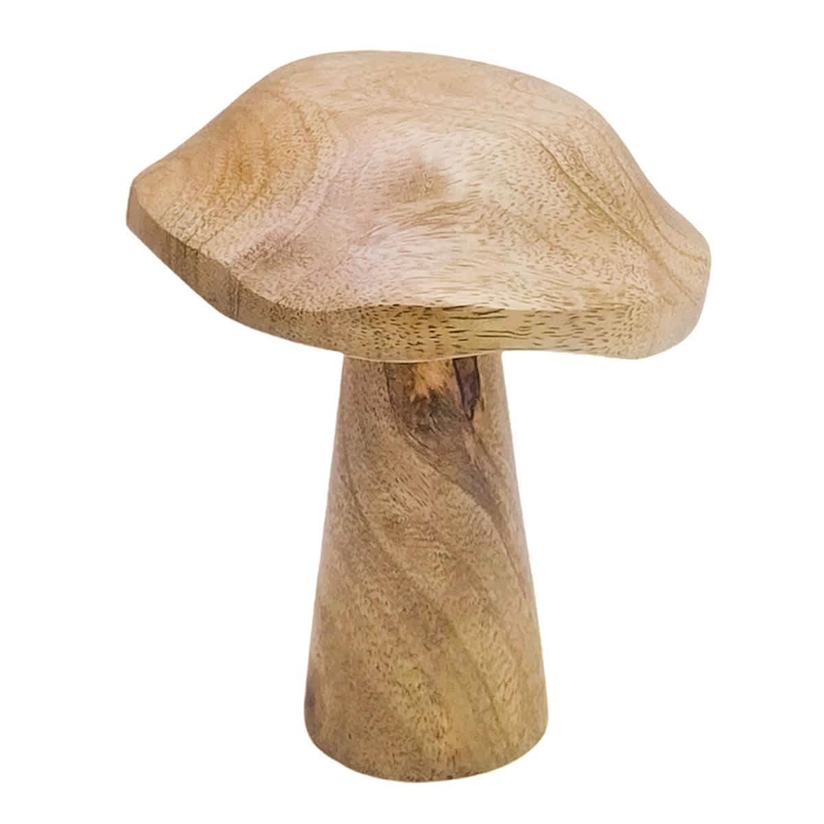 Honeybloom Mango Wood Mushroom Decor, 4"