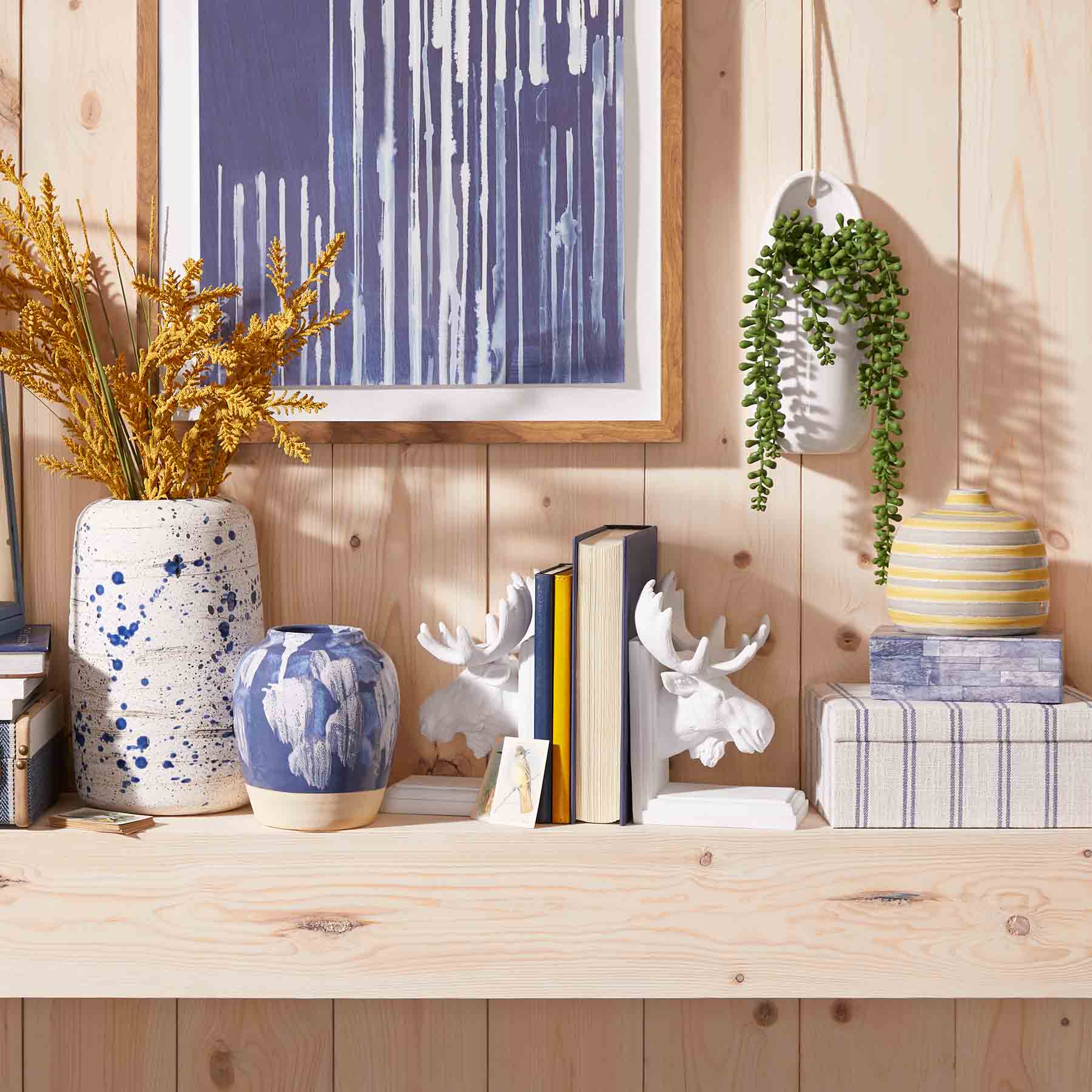 Ty Pennington 1-Piece White Moose Bookend, 7"