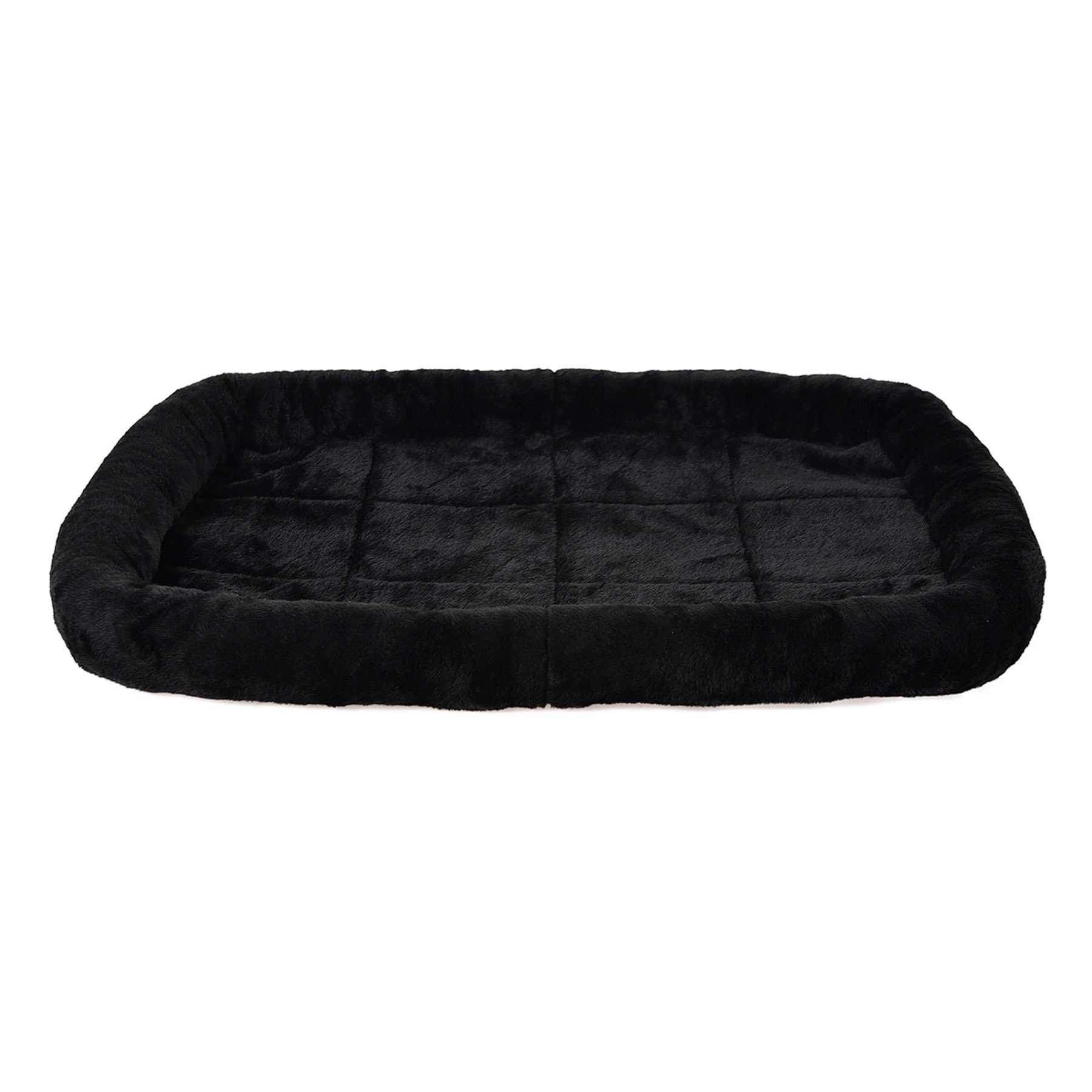 Bolster Black Dog Bed, Medium