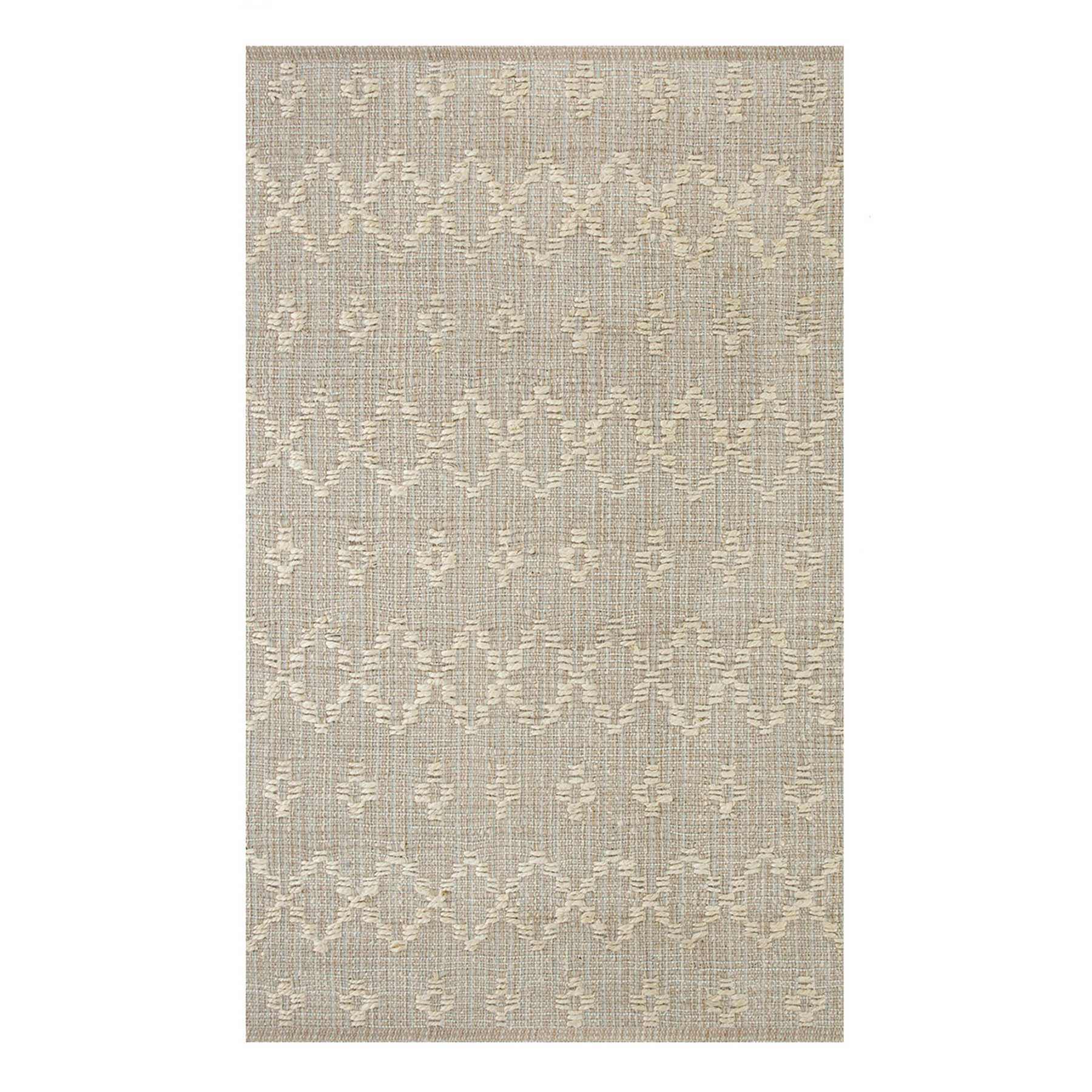 (B726) Honeybloom Denali Neutral Flatweave Accent Rug, 3x5