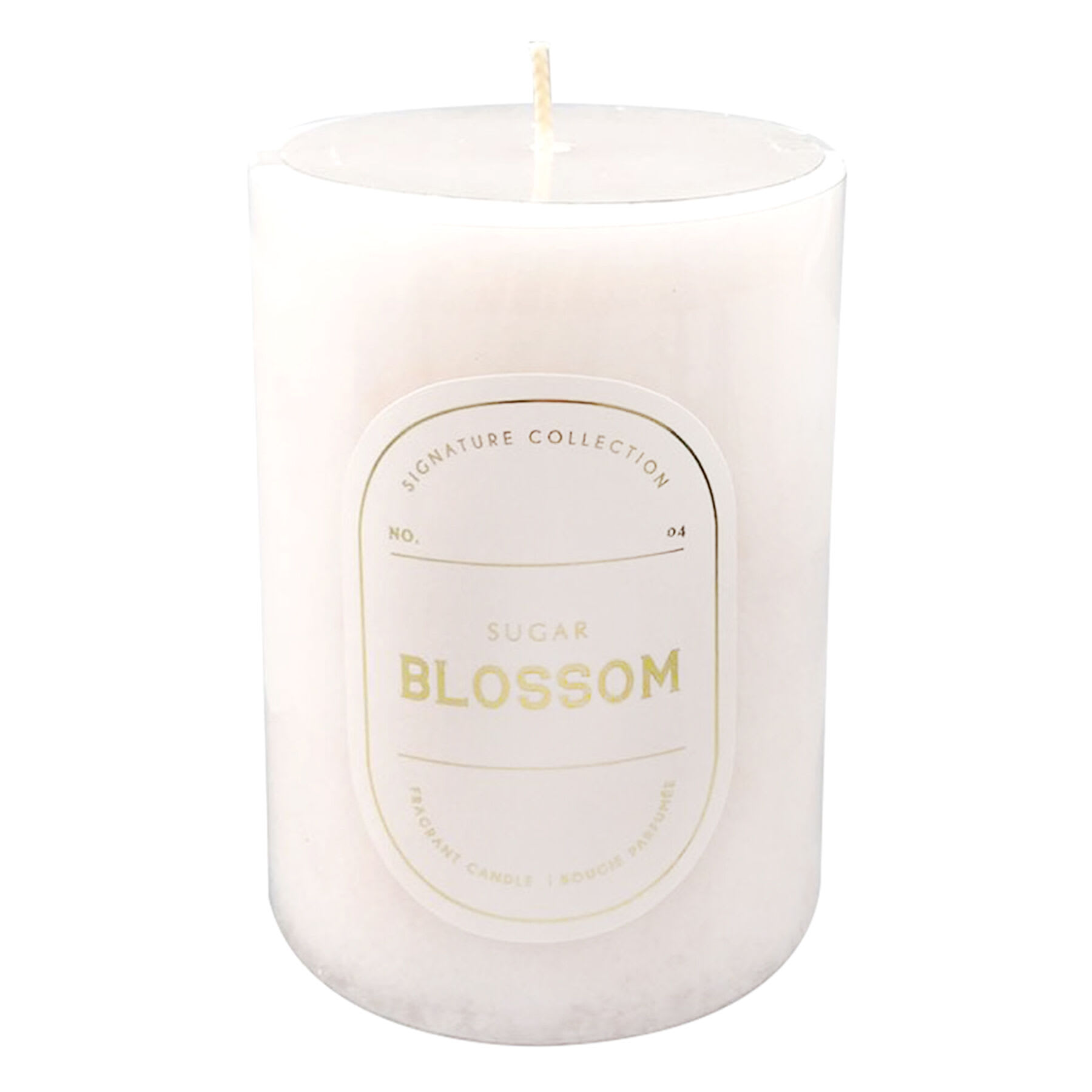 Sugar Blossom Scented Pillar Candle, 3x4