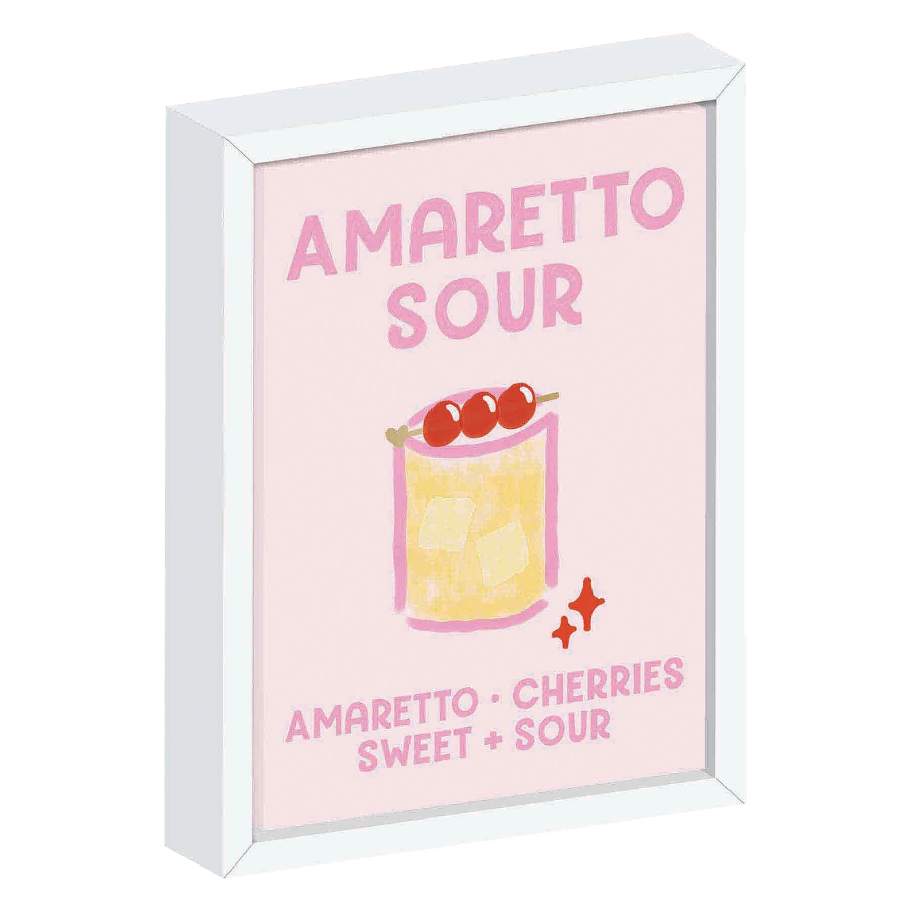 Amaretto Sour Canvas Art, 5x7