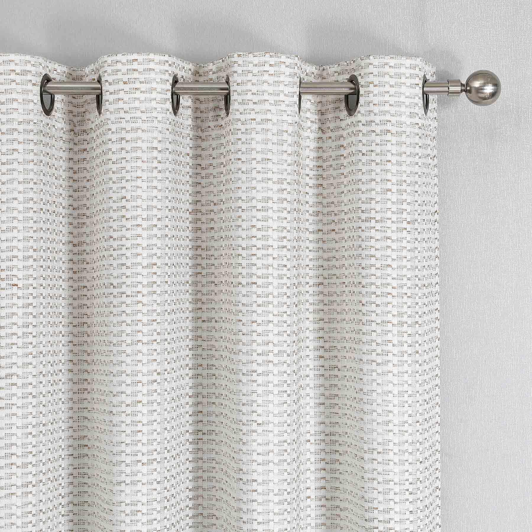 Sun Shield Linen Blackout Grommet Curtain Panel, 95"