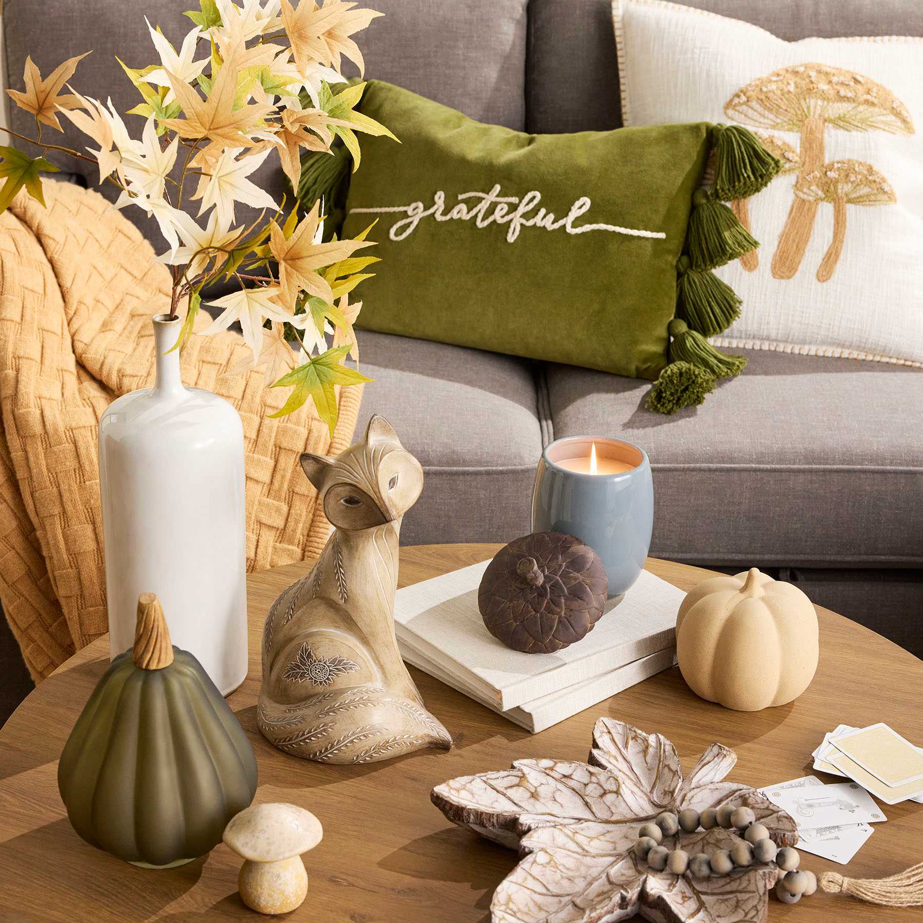 Honeybloom Emily White Ceramic Bottle Vase, 14"