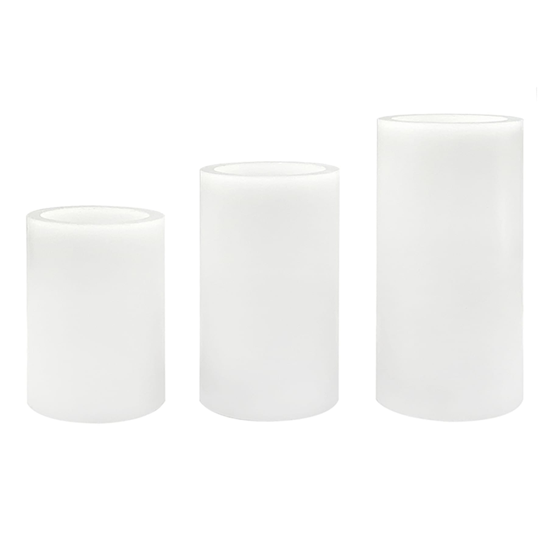 5-Pack White LED Flameless Pillar Candles
