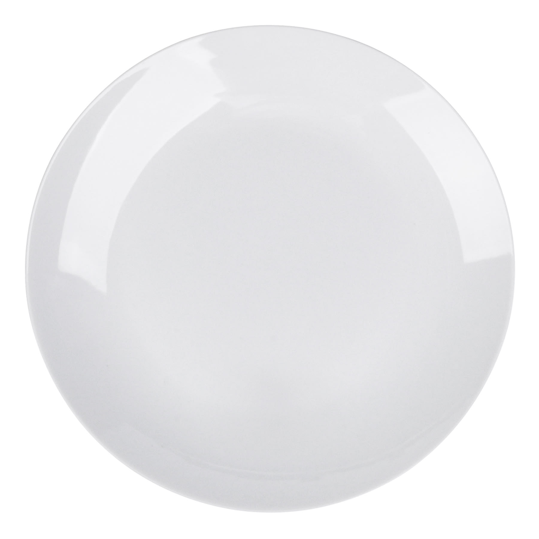 White Porcelain Coupe Dinner Plate, 10.5"