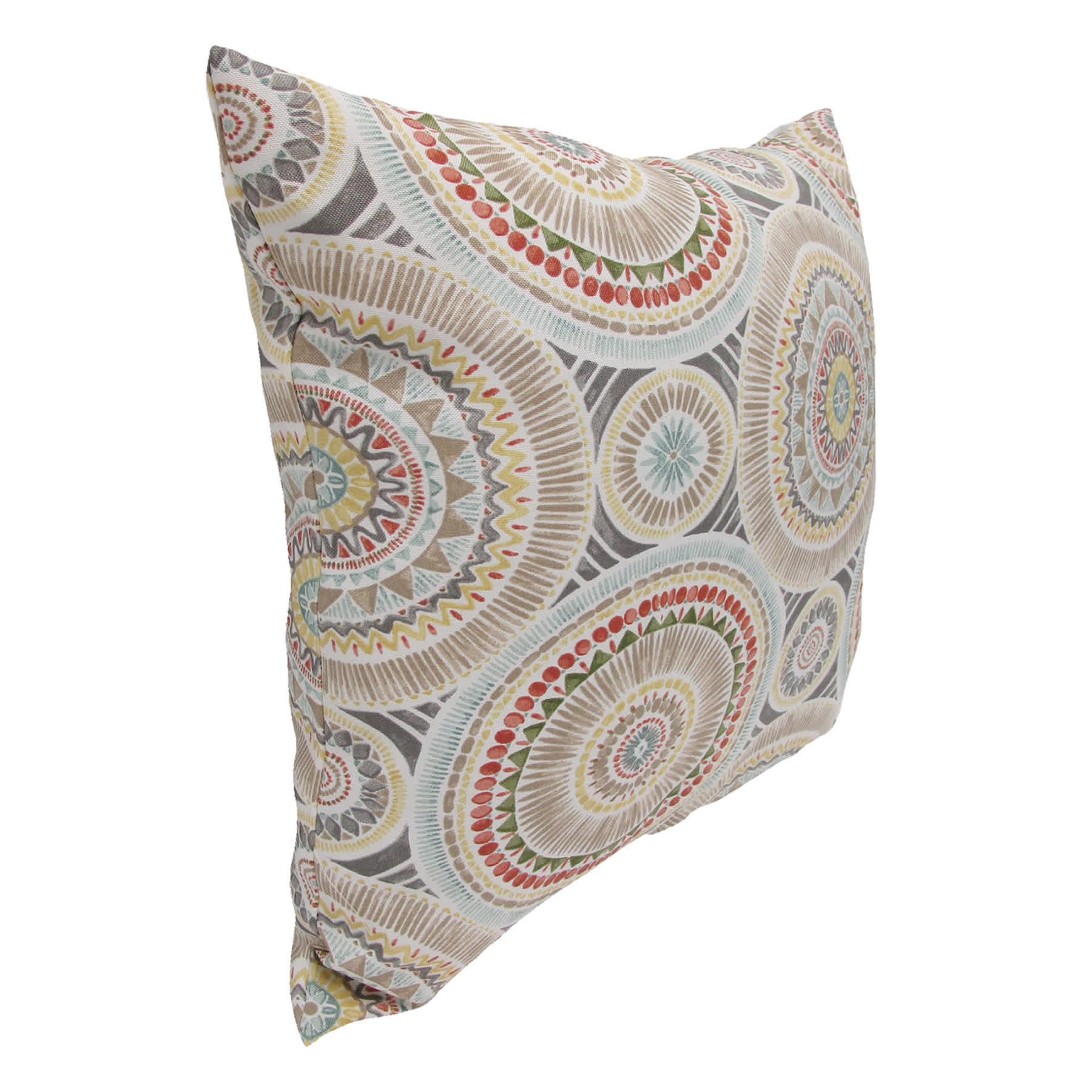Medallion Sandstone Oversized Square Outdoor Throw Pillow, 20"
