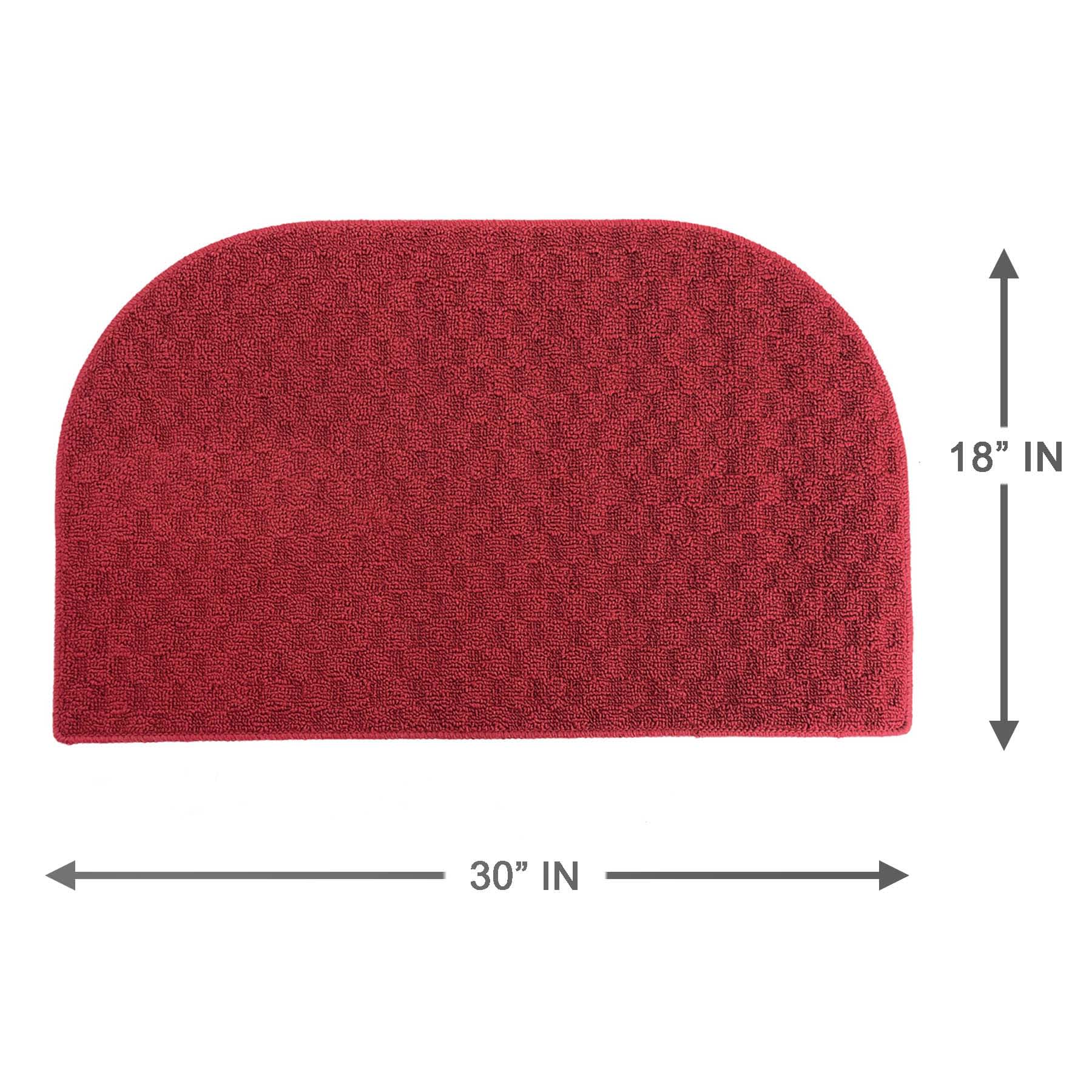 Plaza Red Tufted Kitchen Mat, 18x30