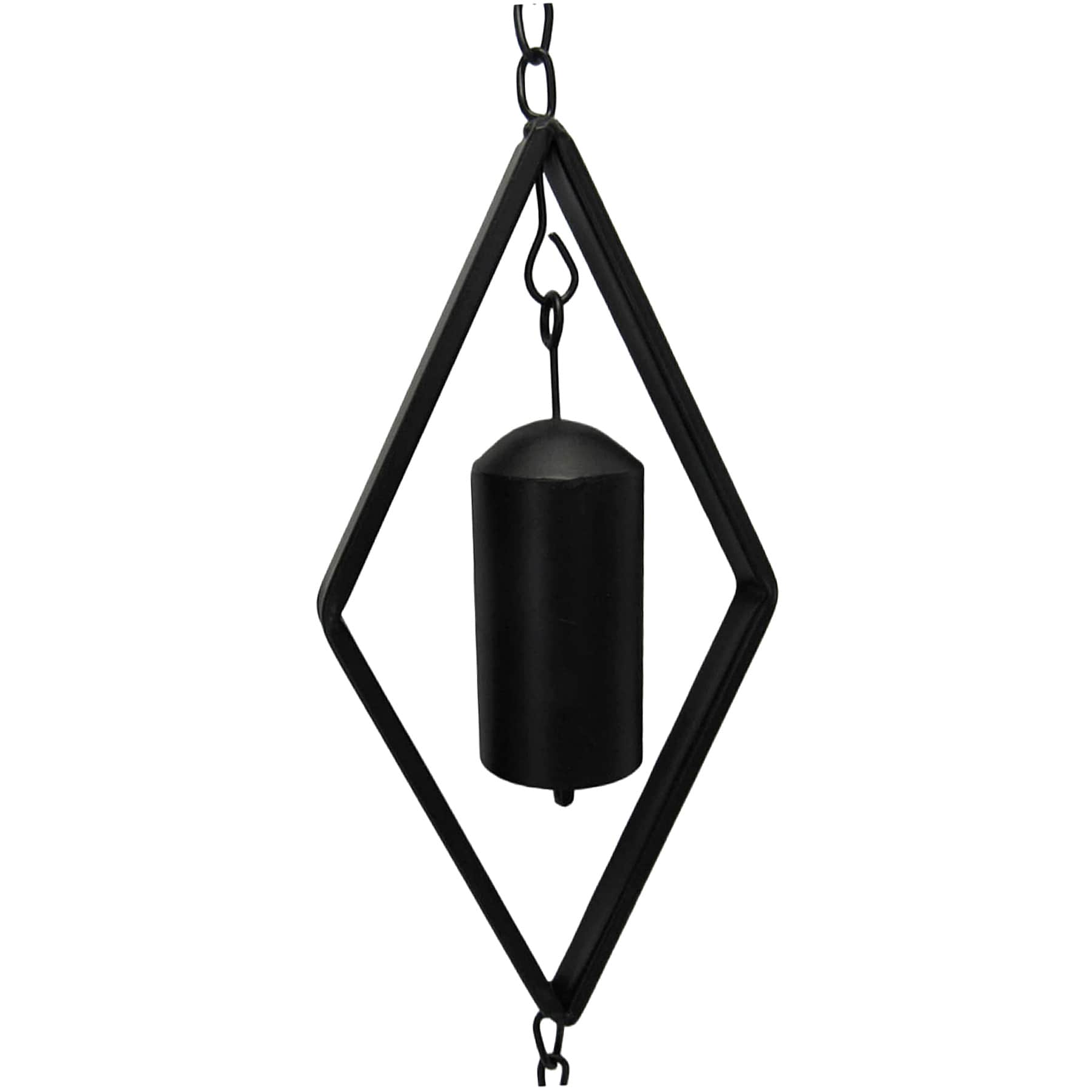 Black Metal Bells Rain Chain, 51"