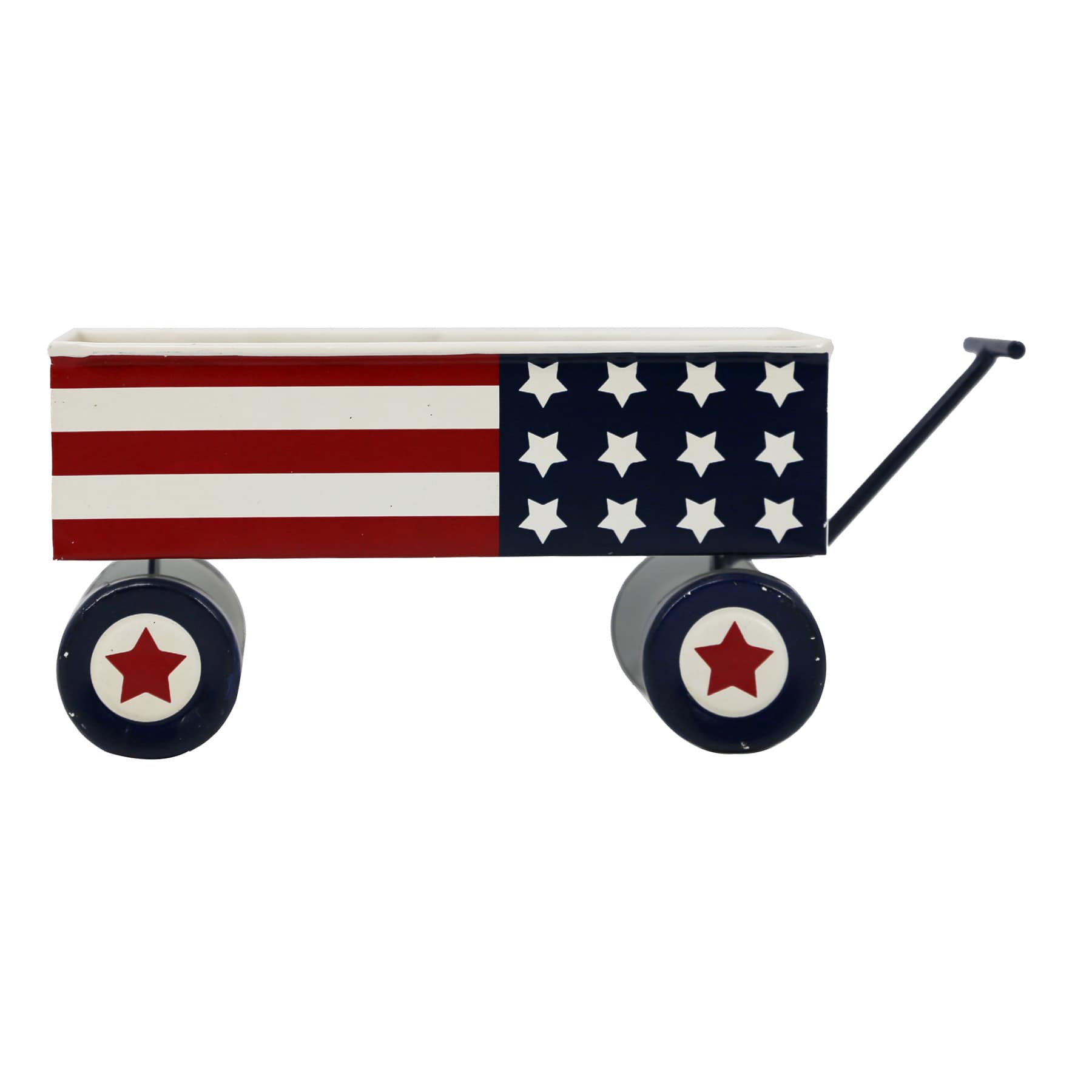 Metal Patriotic Wagon Table Décor
