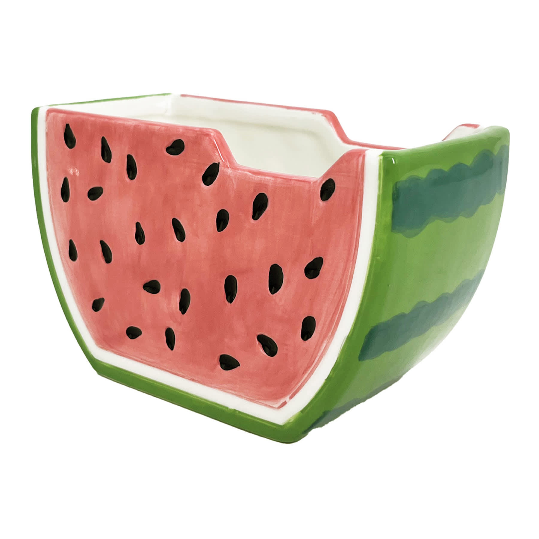 Indoor Watermelon Ceramic Planter, 3"