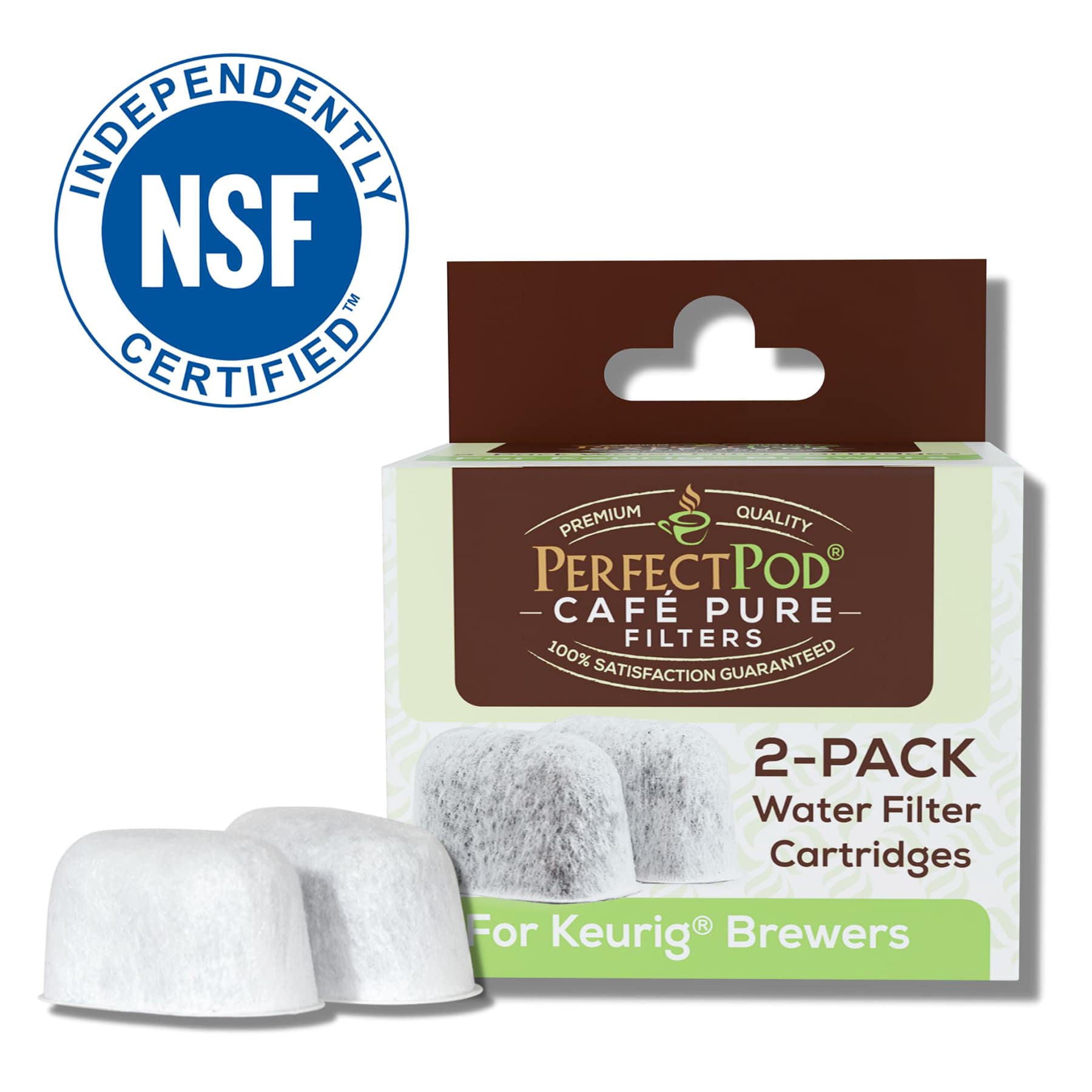 Perfect Pod 2-Pack Cafe Pure Water Filter Cartridges