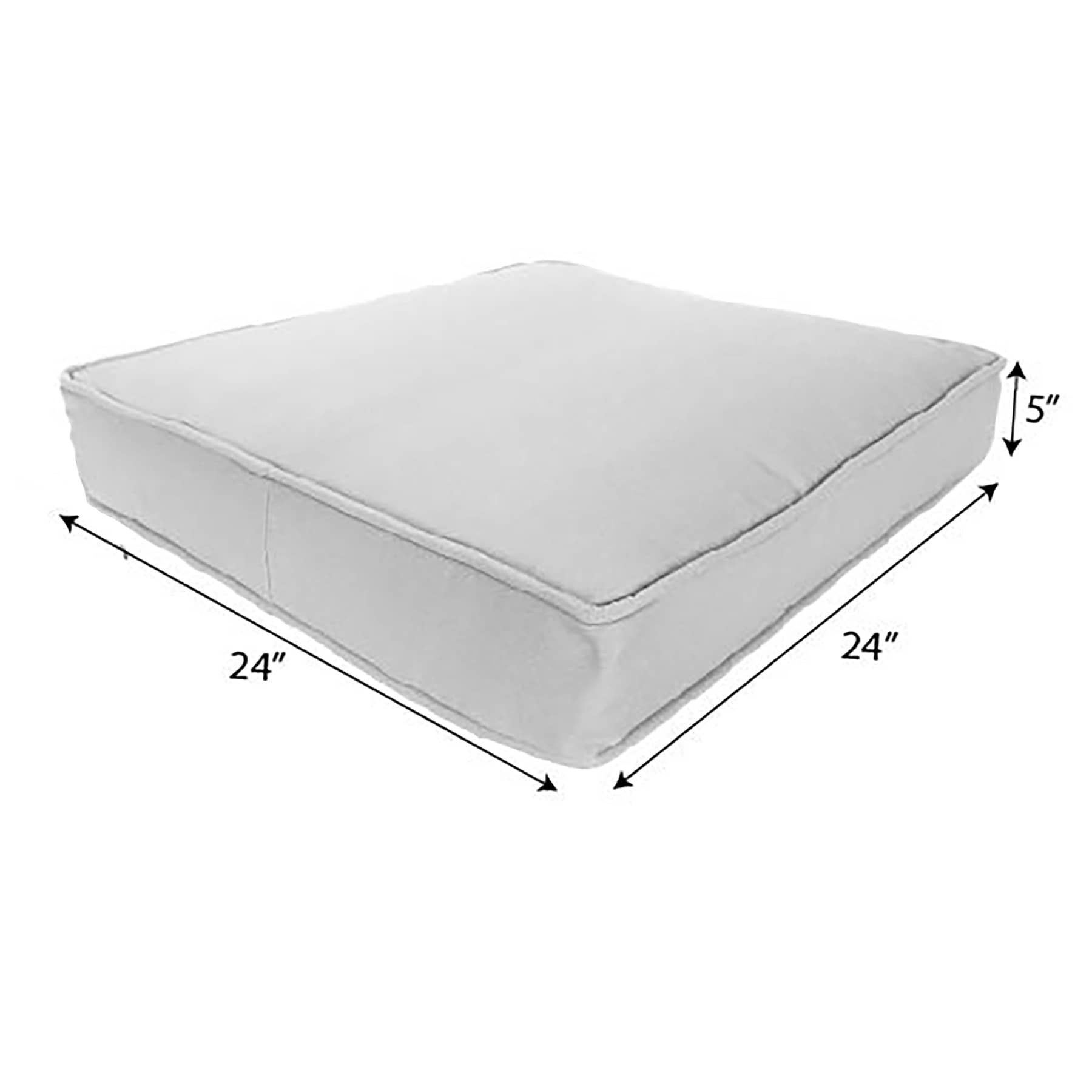 Navy Blue Canvas Outdoor Deep Seat Cushion