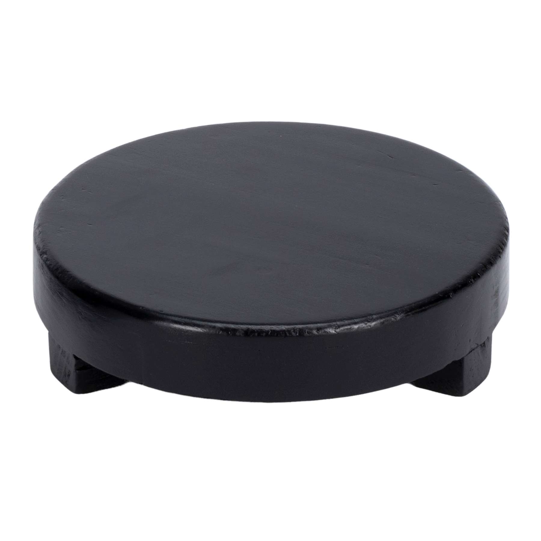 Black Wood Round Riser, 8"