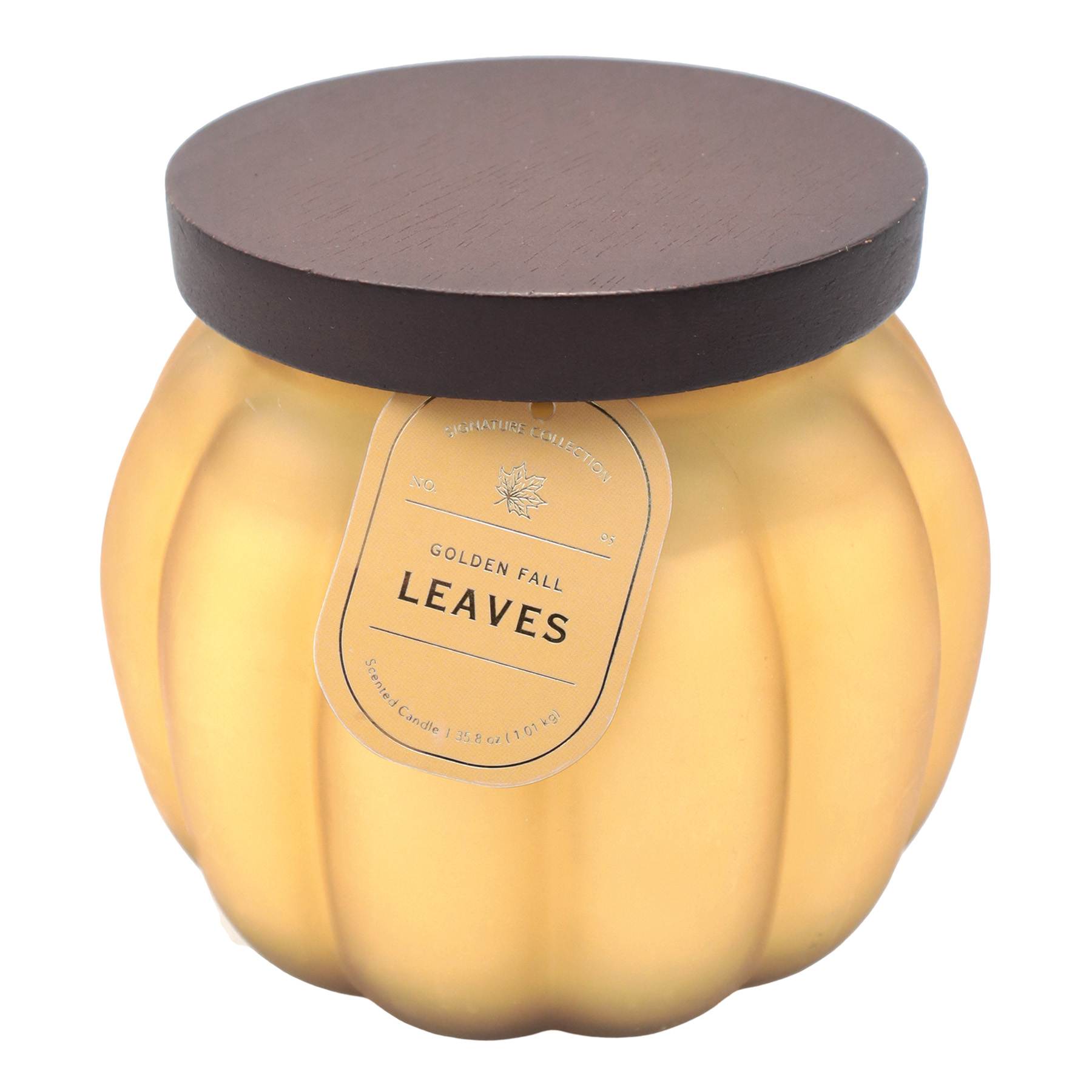 Golden Fall Leaves Scented Jar Candle, 35.8oz