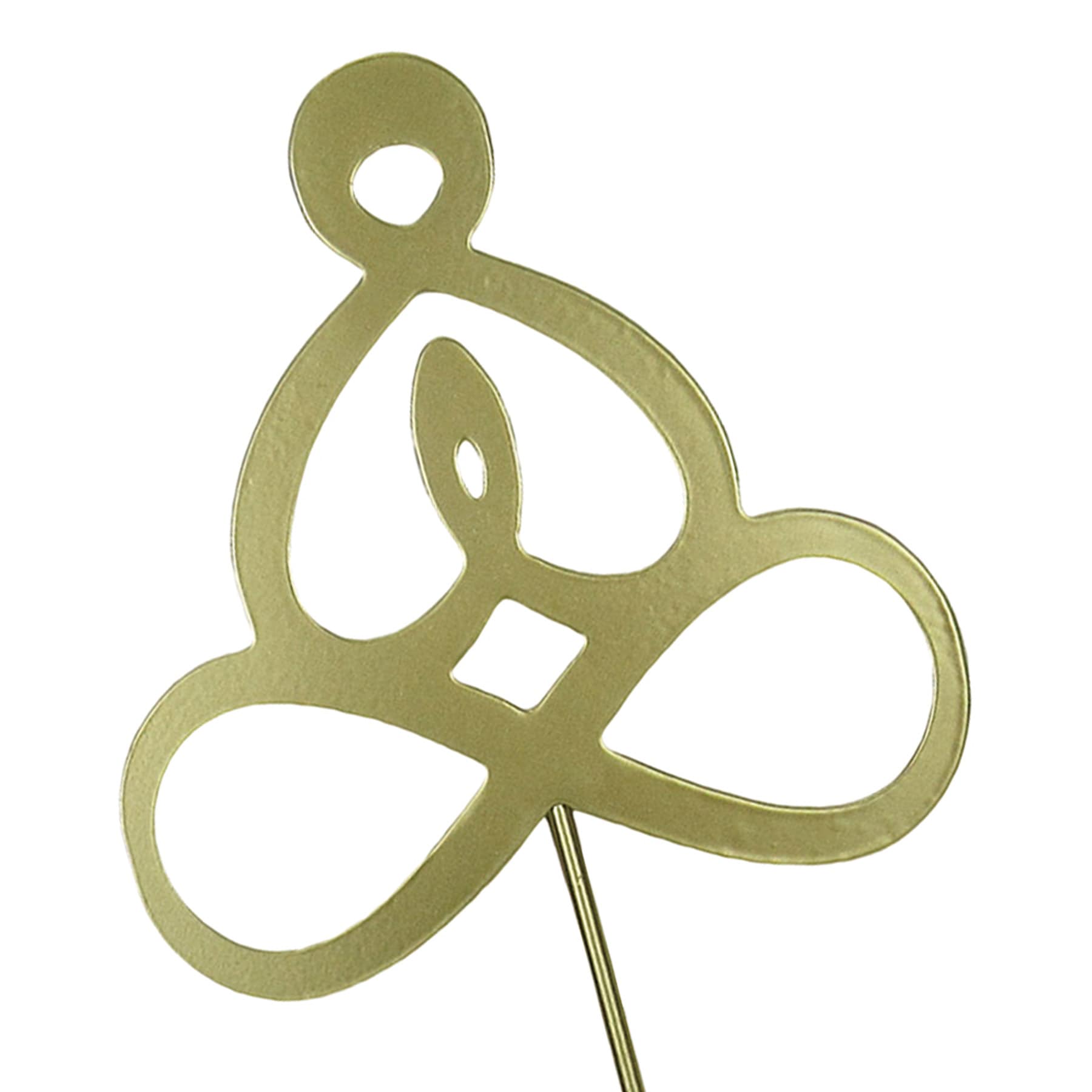Found & Fable Metal Meditate Yard Pick, 12"