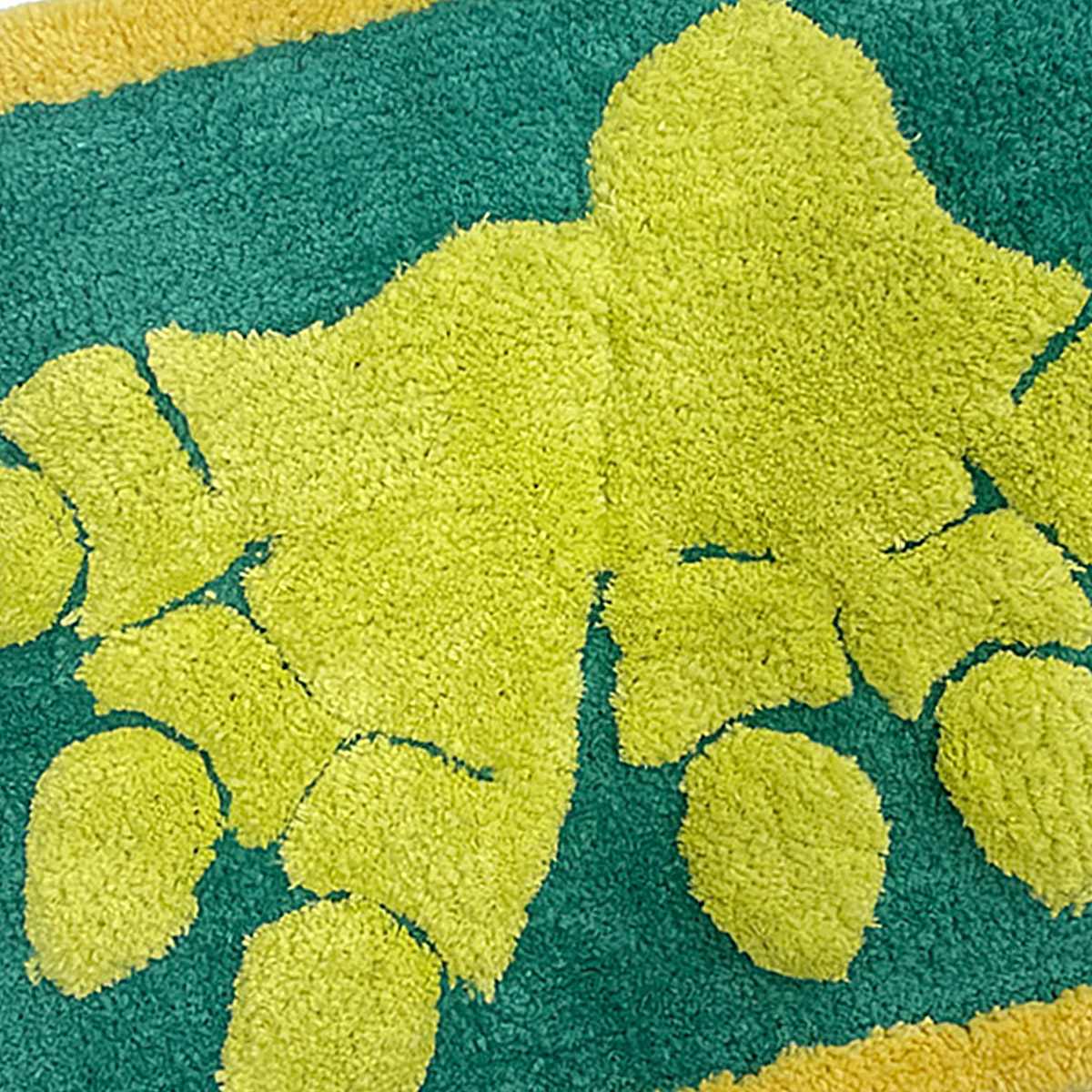 Tiny Dreamers Blue & Green Dinoskater Dino Feet Bath Rug, 17x24