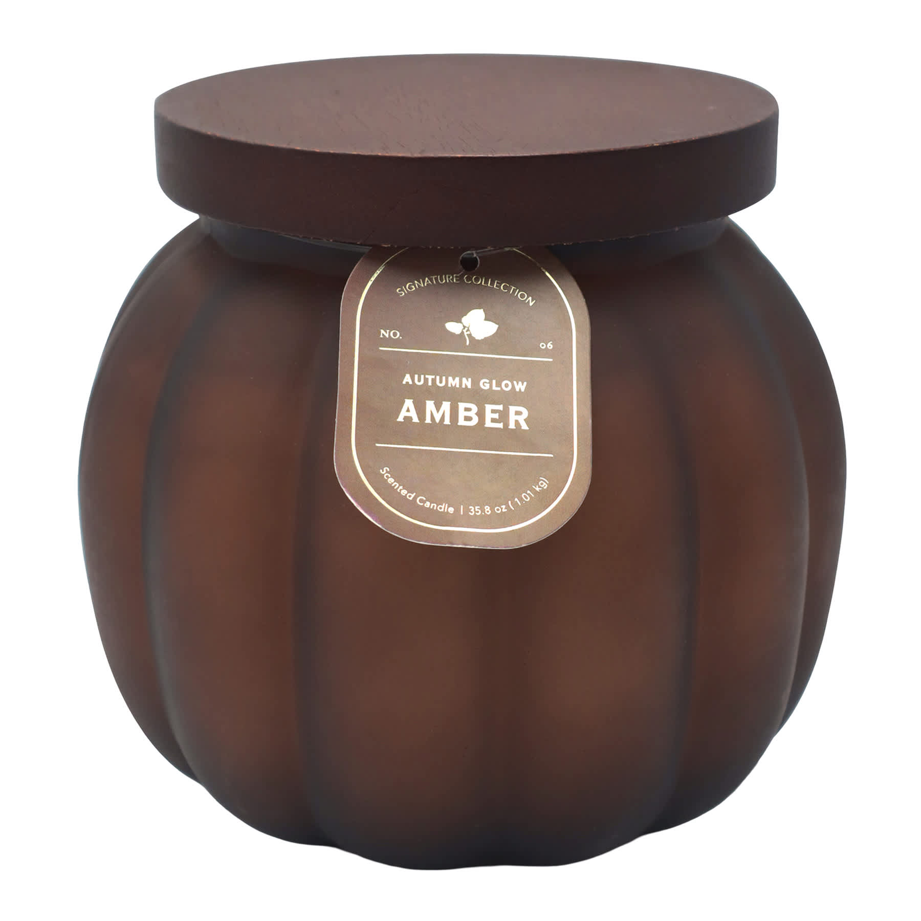 Autumn Glow Amber Scented Pumpkin Jar Candle, 35.8oz