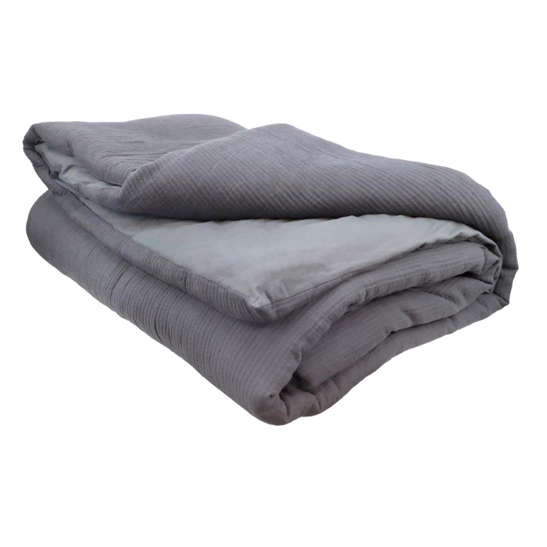 Honeybloom 3-Piece Dark Grey Cotton Dash Matelasse Comforter Set, King