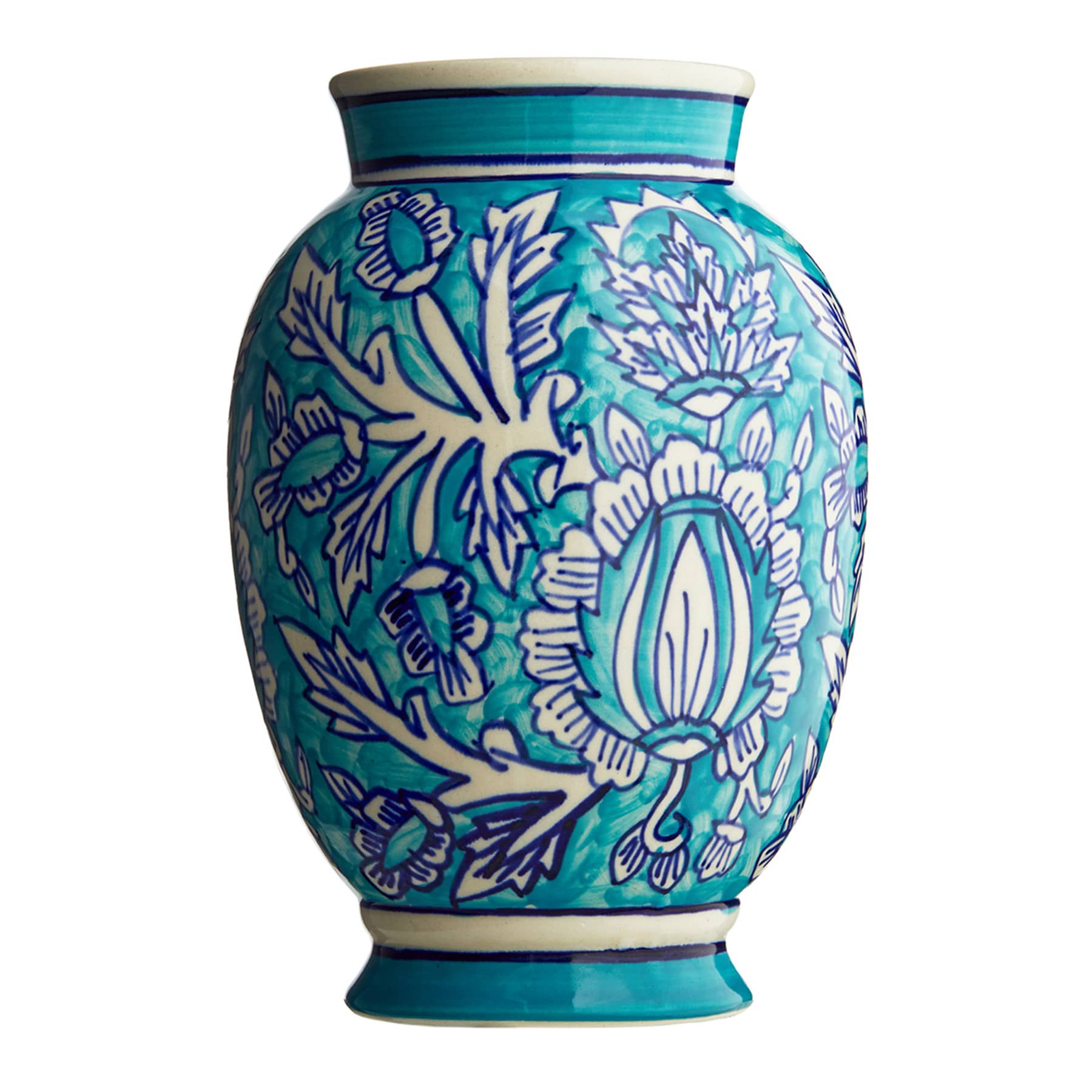 9In Blue Ceramic Vase