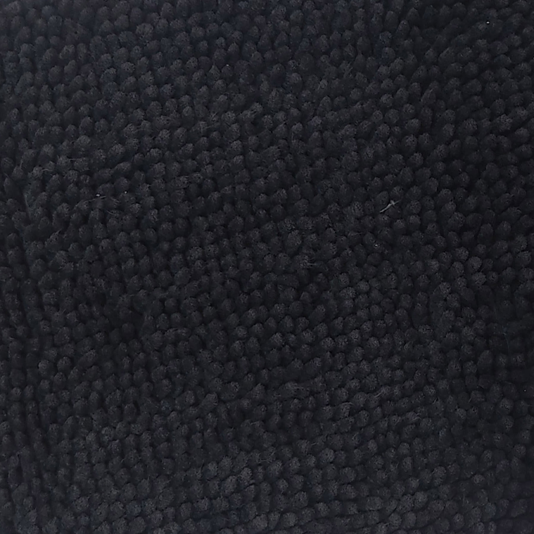 Essential Noodle Black Bath Rug, 20x34