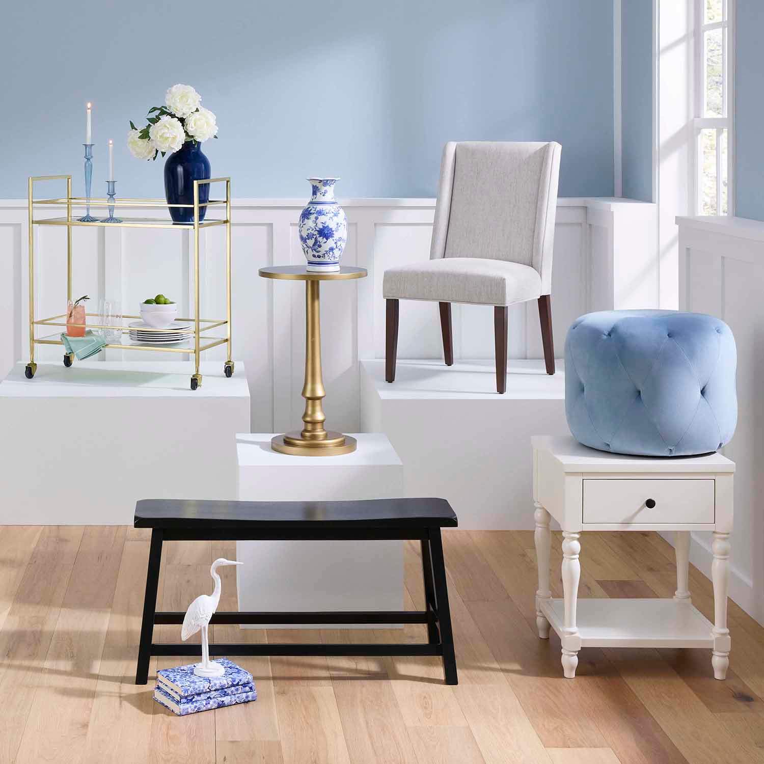 Providence Callum Accent Table, Gold