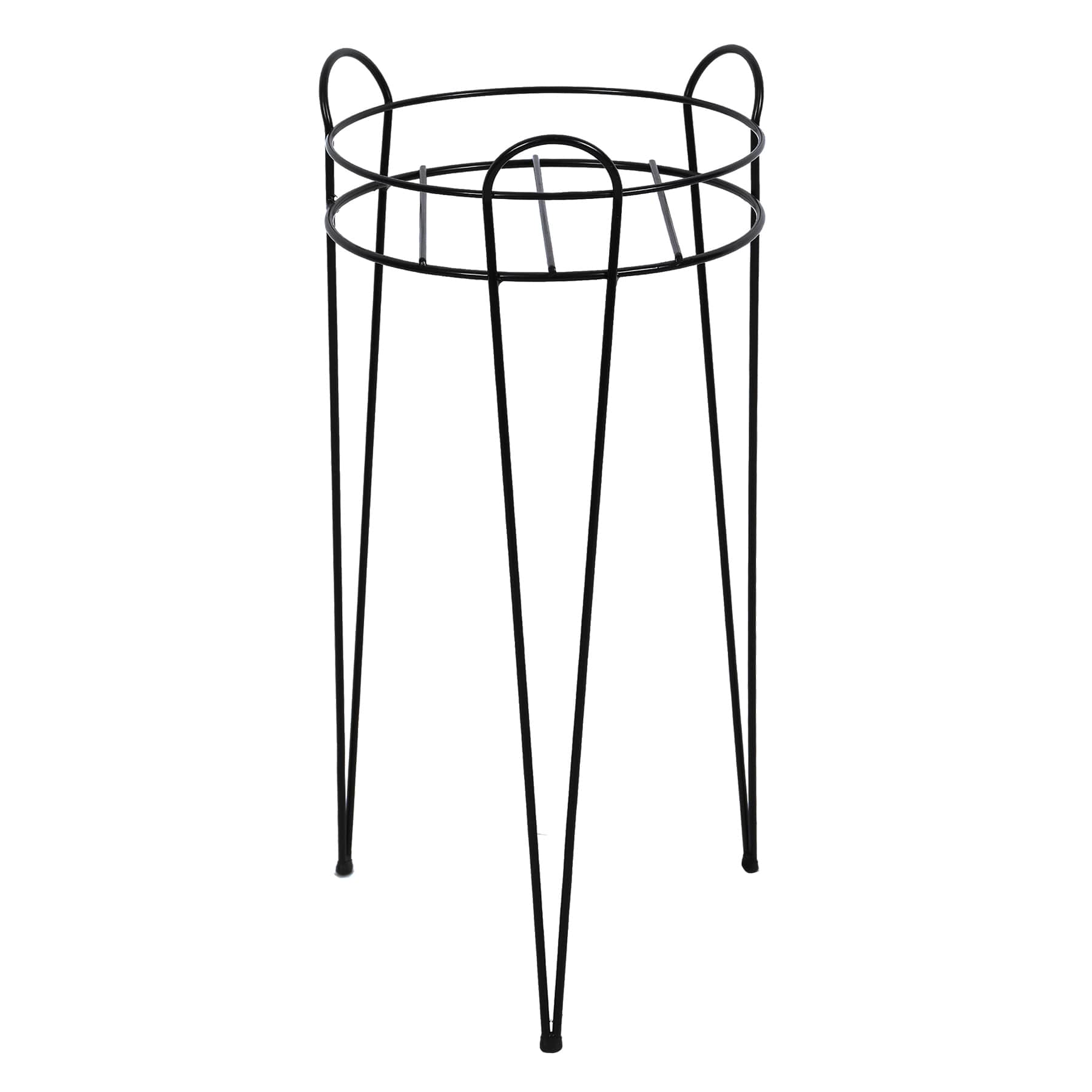Black Metal Wire Plant Stand, Medium