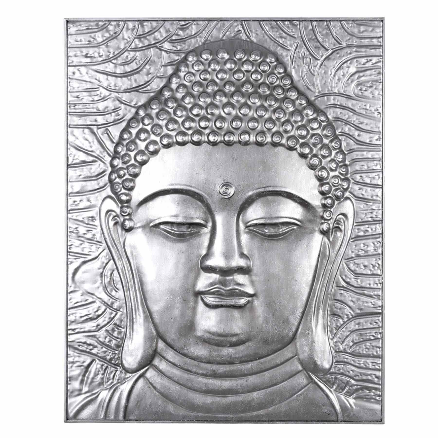 Metal Buddha Outdoor Wall Decor, 22x29