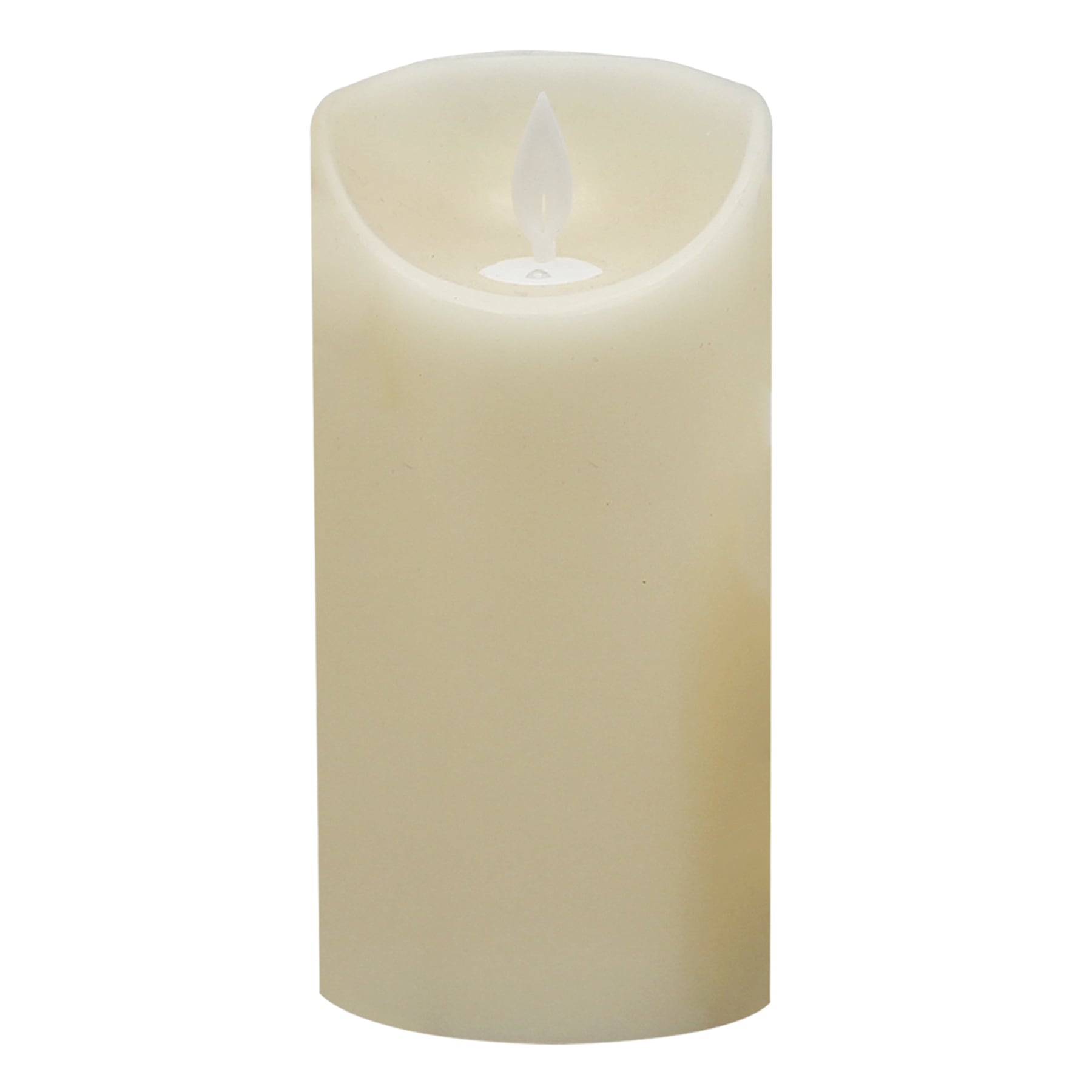 Ivory LED Pillar Candle, 3x6