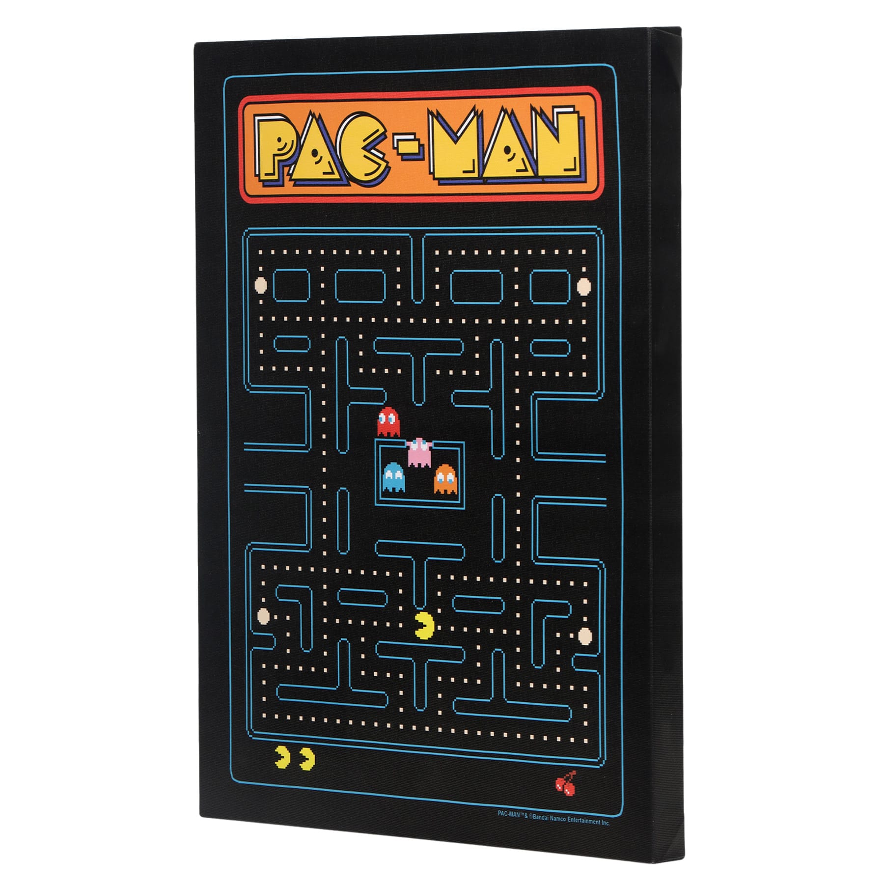 Pacman Game Screen Canvas Wall Art, 12x16