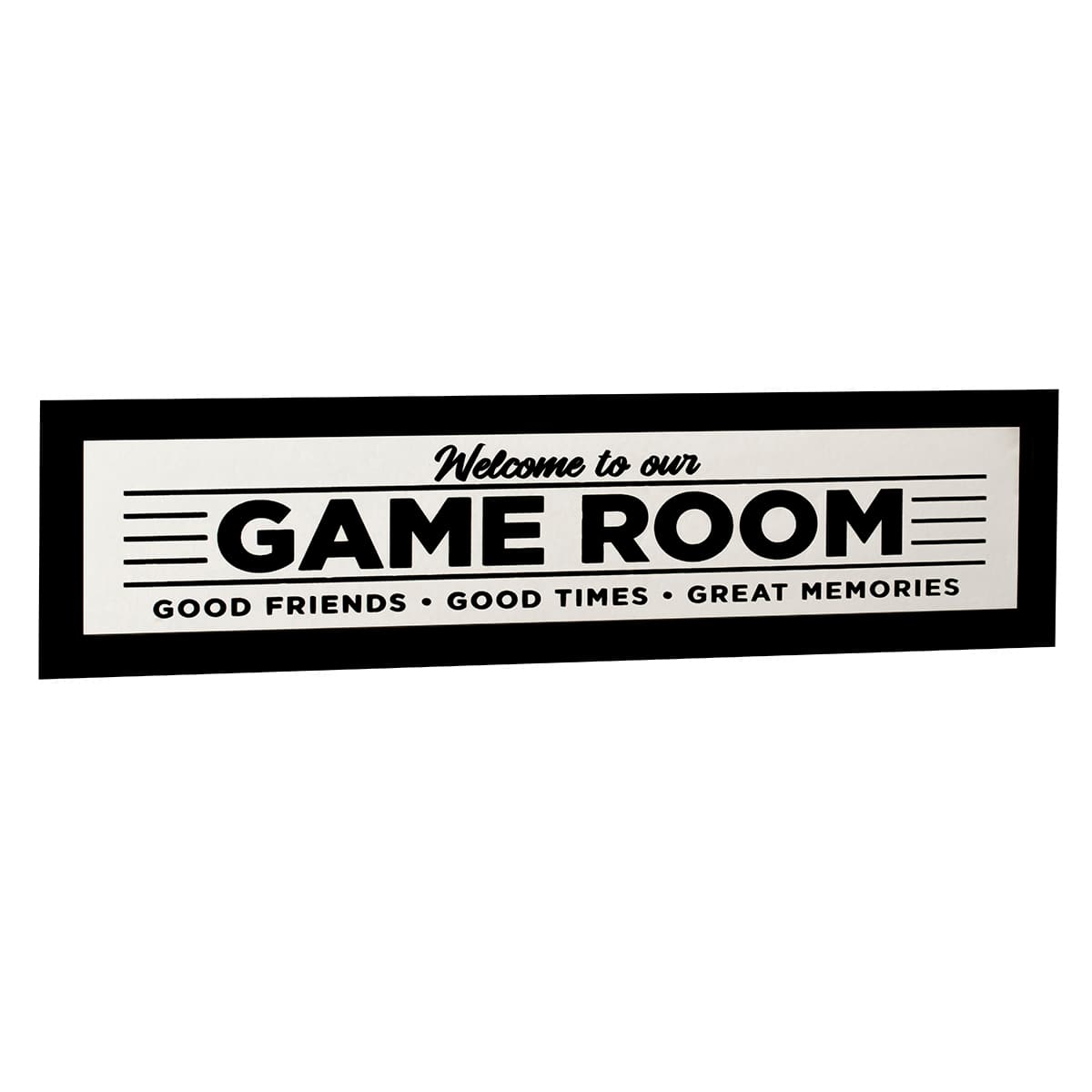 Game Room Printed Mirror, 24x6