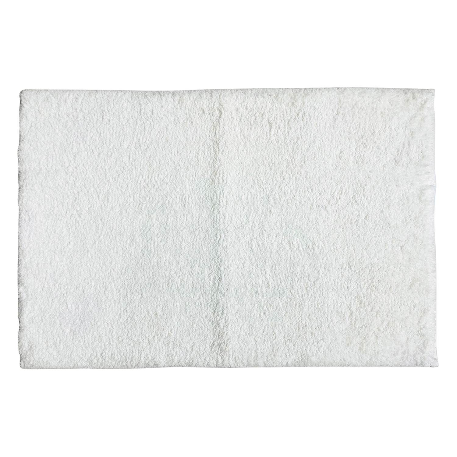 Crosby St. Solid White Bath Rug, 20x30