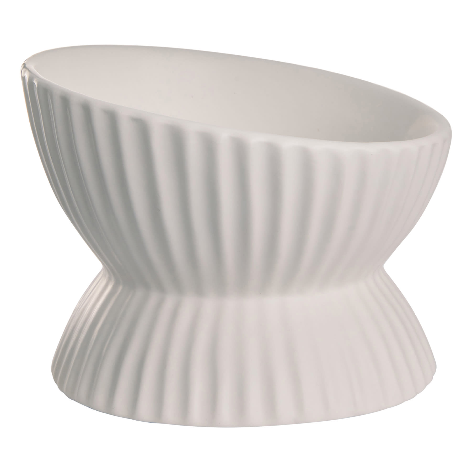Tracey Boyd Beveled Ceramic Hourglass Bowl, 6x5