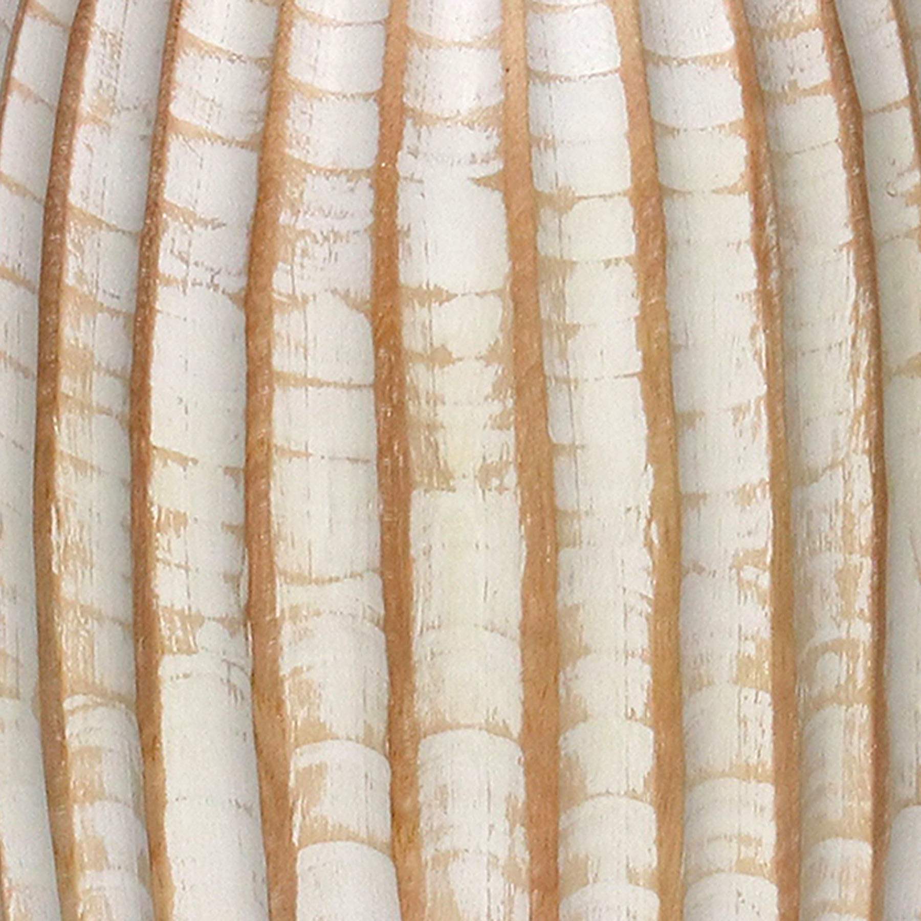 Found & Fable Whitewash Carved Vase, 14"