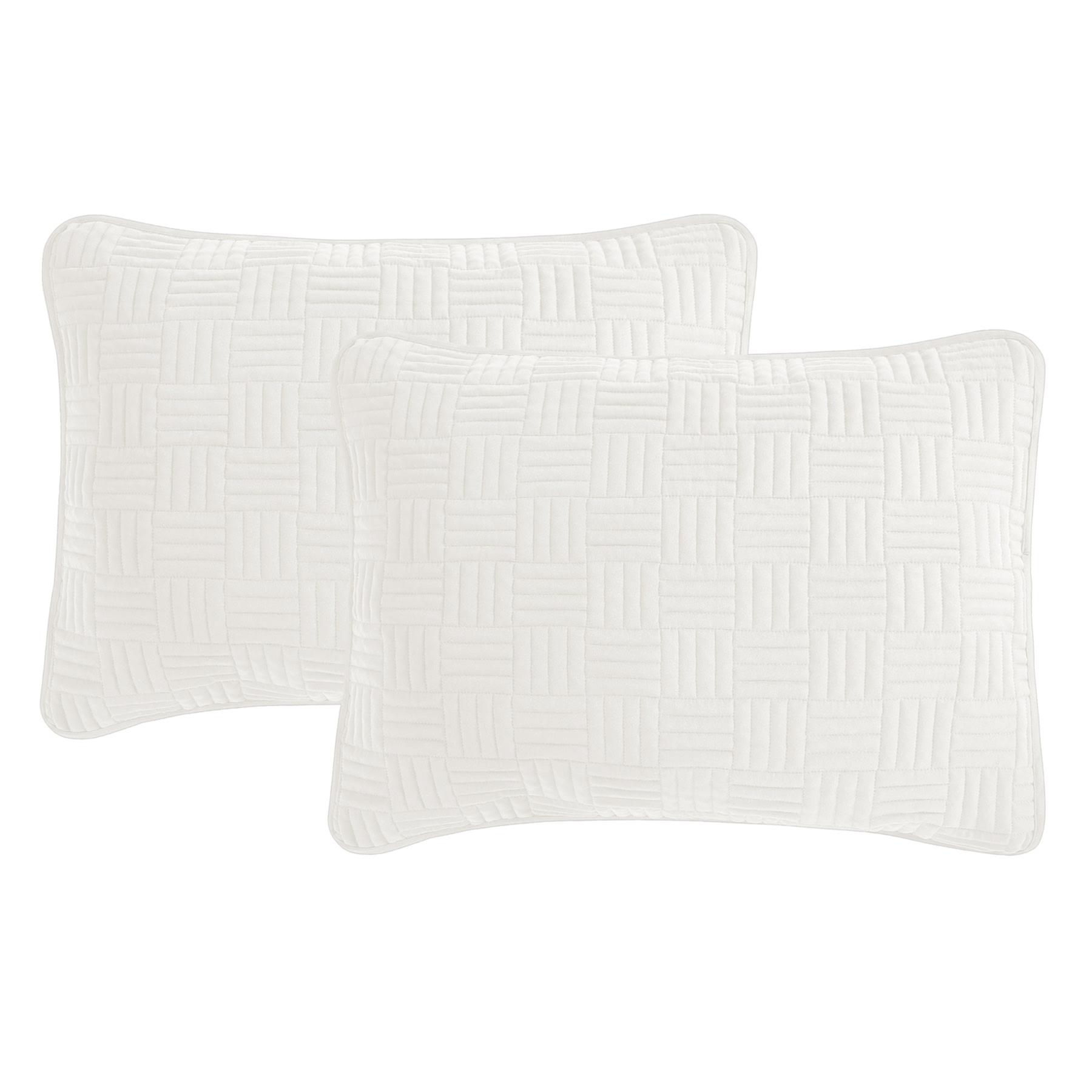 Crosby St. 3-Piece White Washed Microfiber Quilt Set, Full/Queen