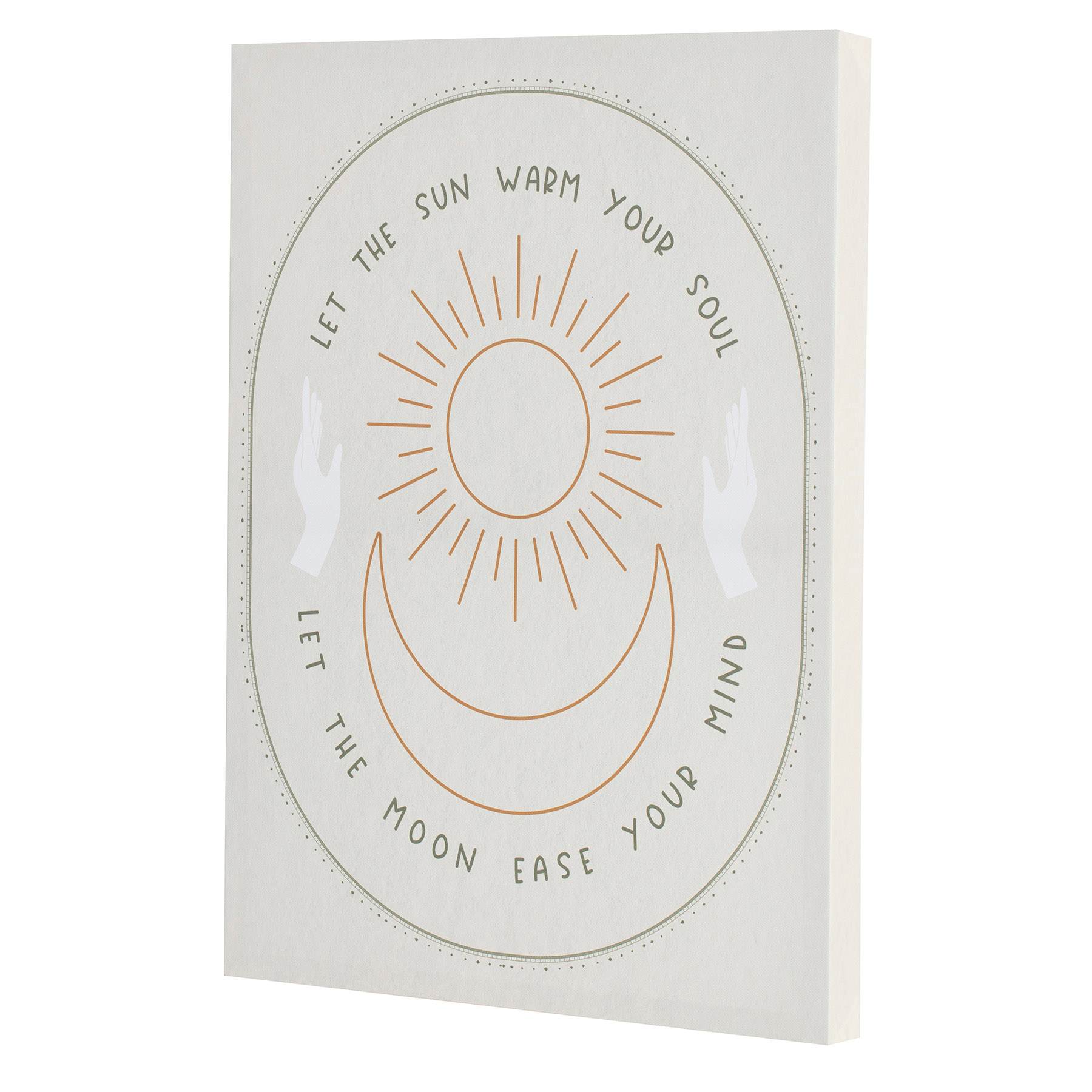Sun & Moon Canvas Wall Art, 12x16