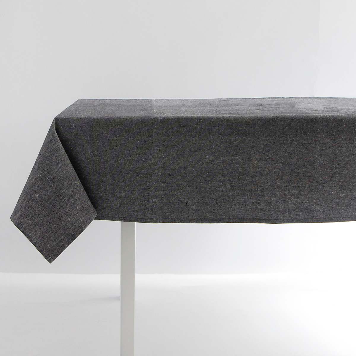 Black & Grey Mix 100% Cotton Tablecloth, 60x84