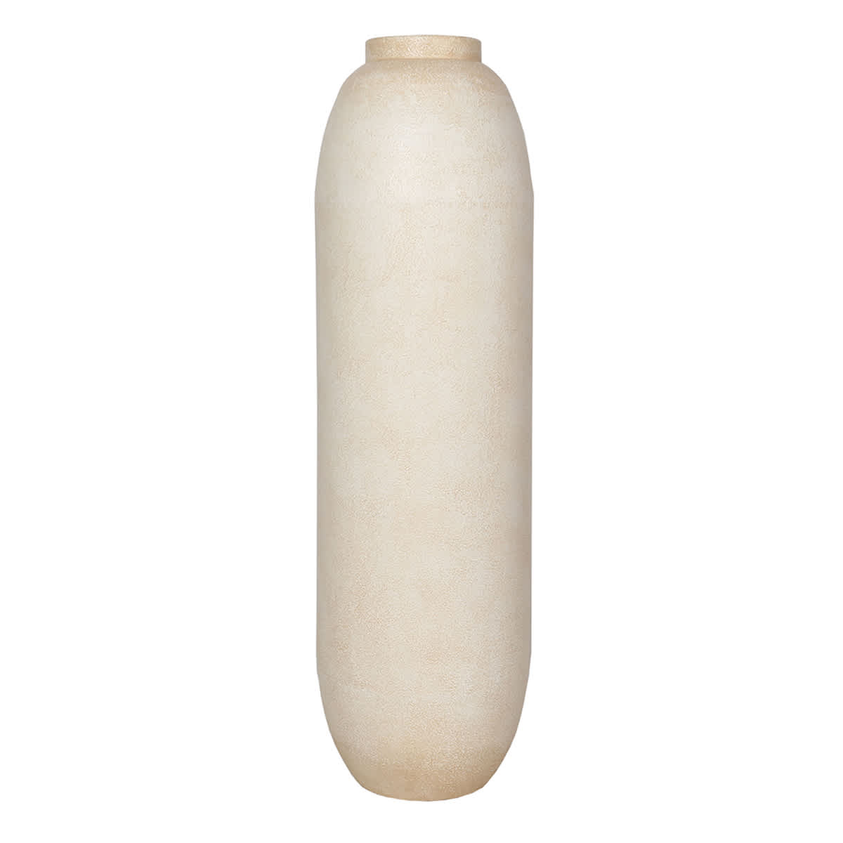 White Metal Vase, 36"