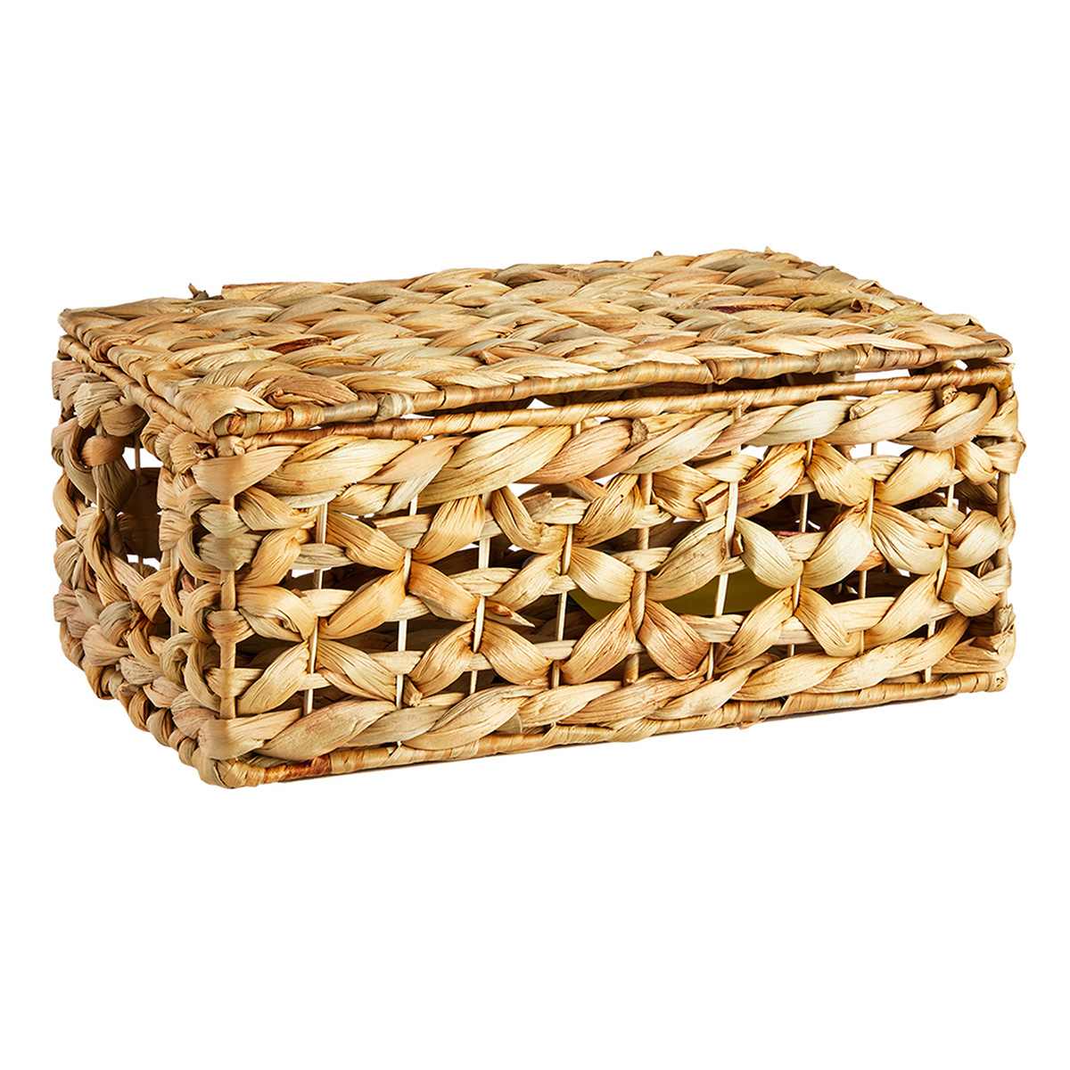 Providence Melia Flower Weave Lidded Storage Trunk, Small