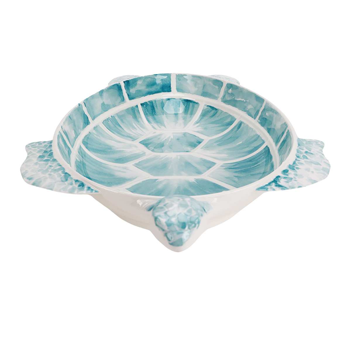 Blue Melamine Turtle Serve Bowl