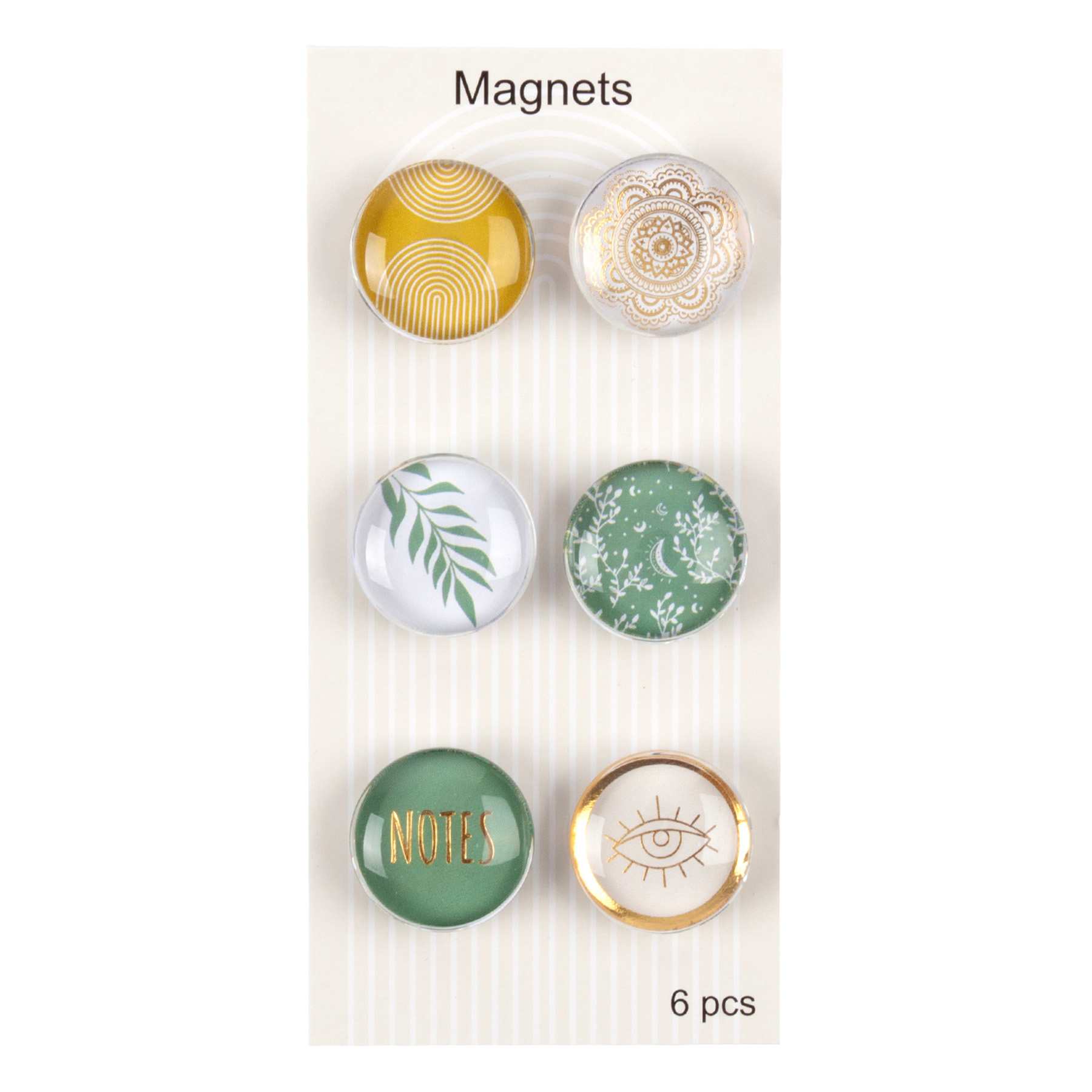 Serenity Sage Round Magnets 6 Pc